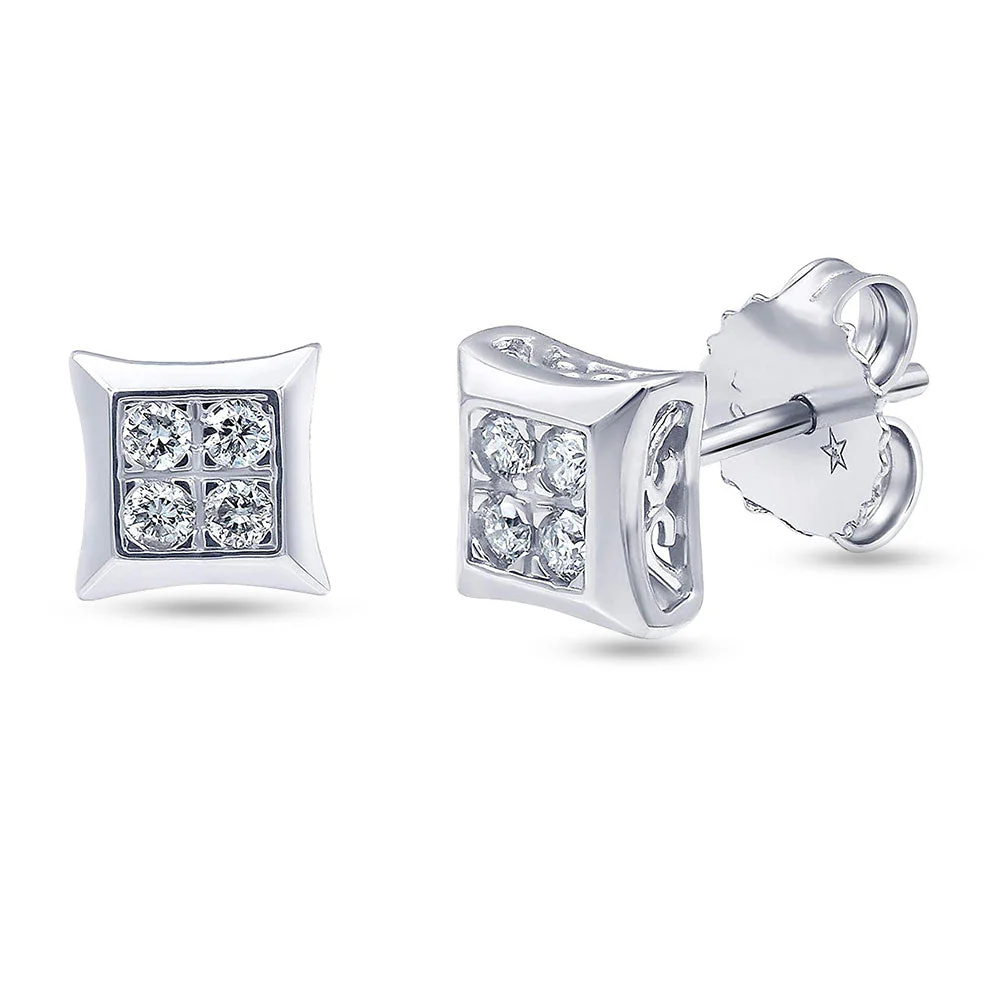0.25 Carat Bezet Set Lab Grown Diamond Stud Earrings - Image 4
