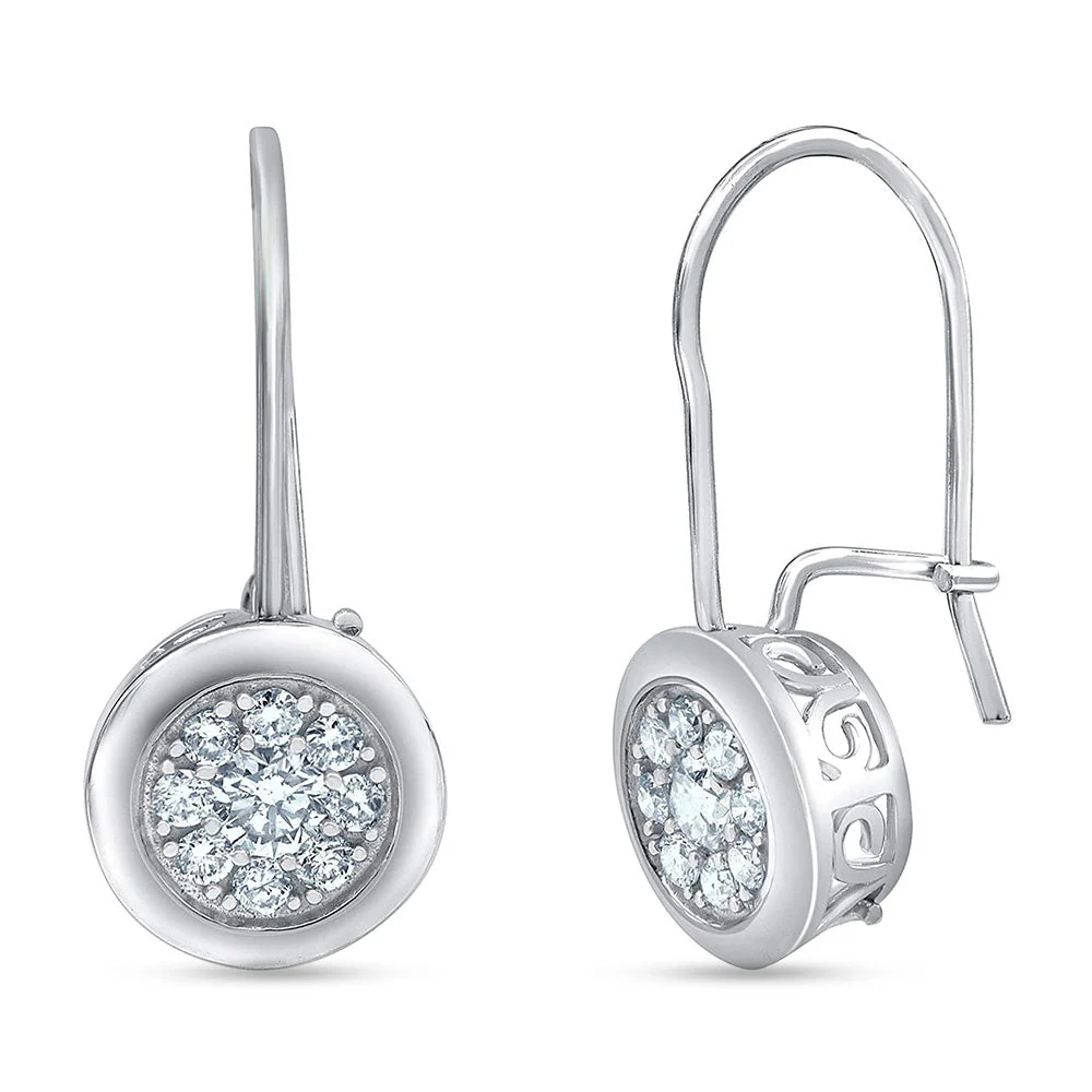 0.50 Carat Lab Grown Diamond Dangle Earrings Gift Box Set - Image 4