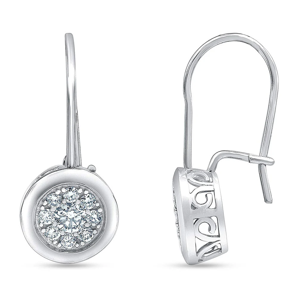 0.50 Carat Lab Grown Diamond Dangle Earrings Gift Box Set - Image 5