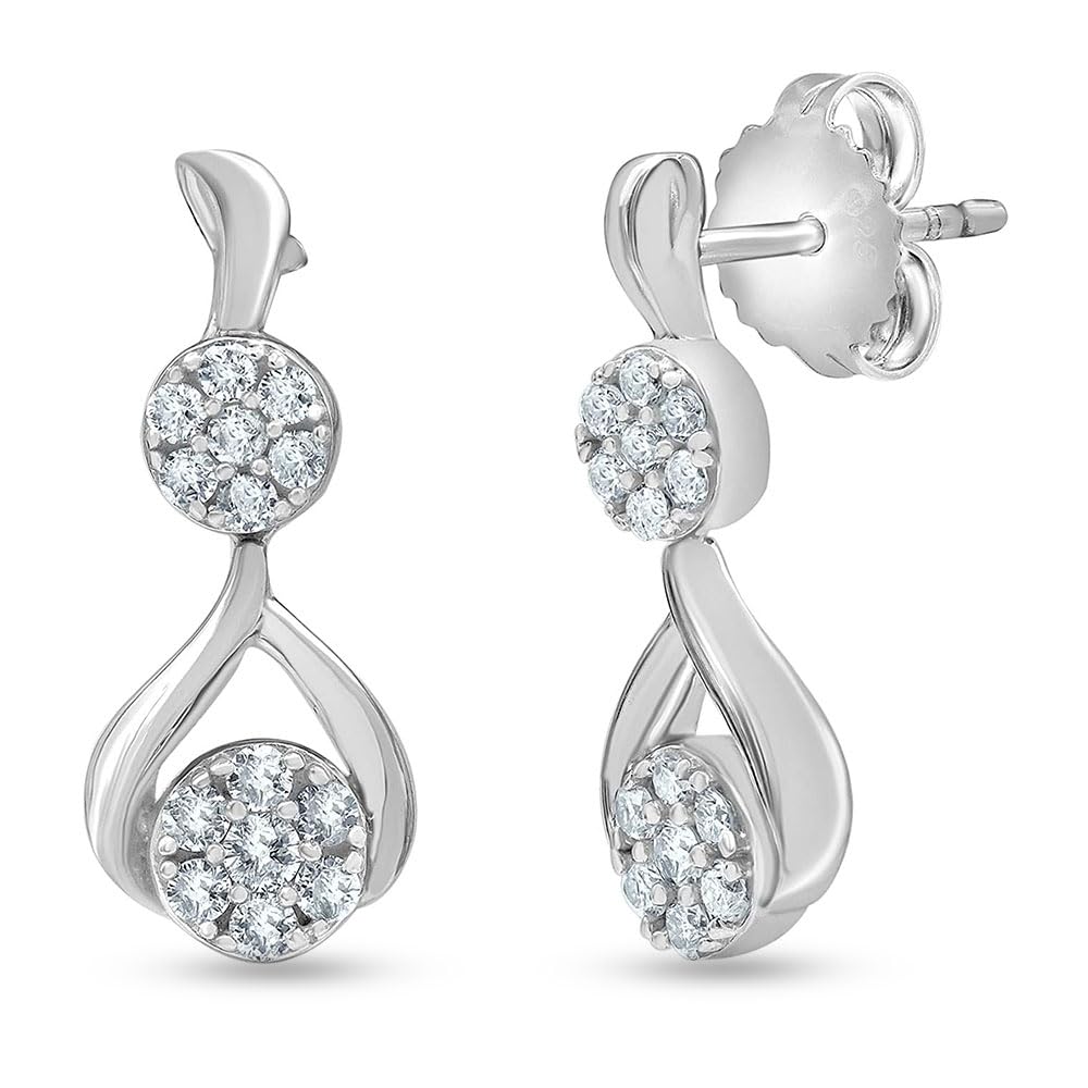 0.50 Carat Lab Grown Diamond Drop Earrings Gift Box Set - Image 4