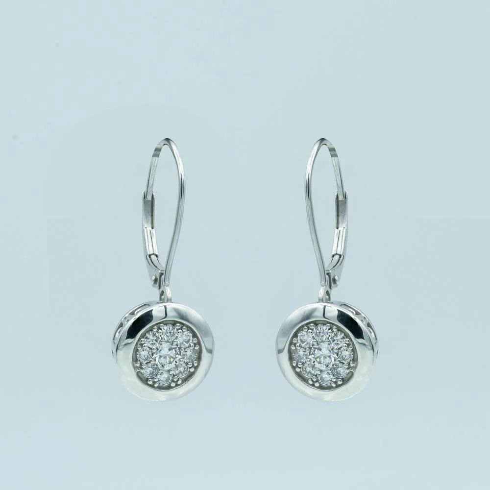 0.65 Carat Lab Grown Diamond Dangle Earrings Gift Box Set - Image 5