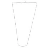 0.75 Carat Lab Grown Diamond Smile Necklace in Sterling Silver - Image 2