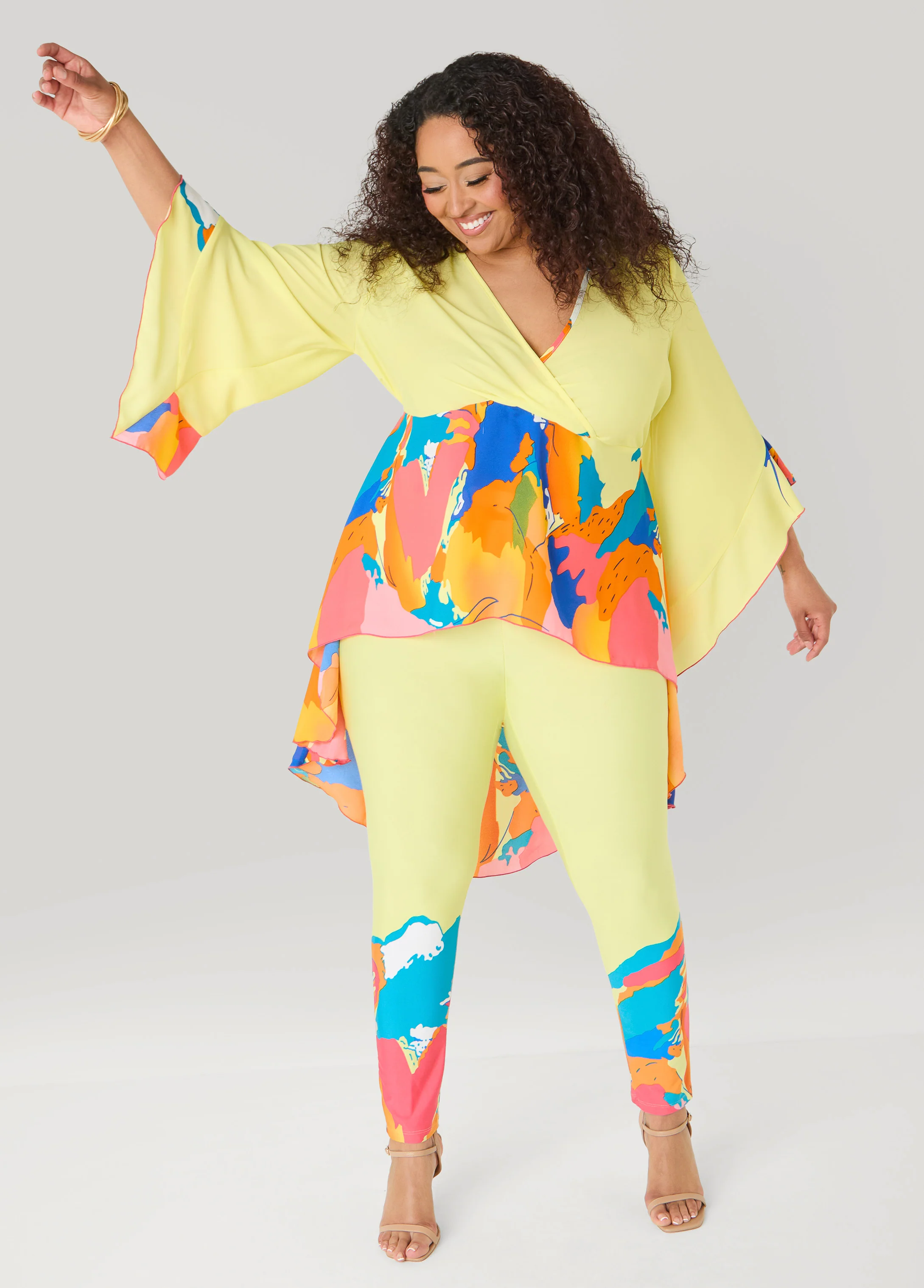 Abstract Print Hi Low Tunic - Image 3