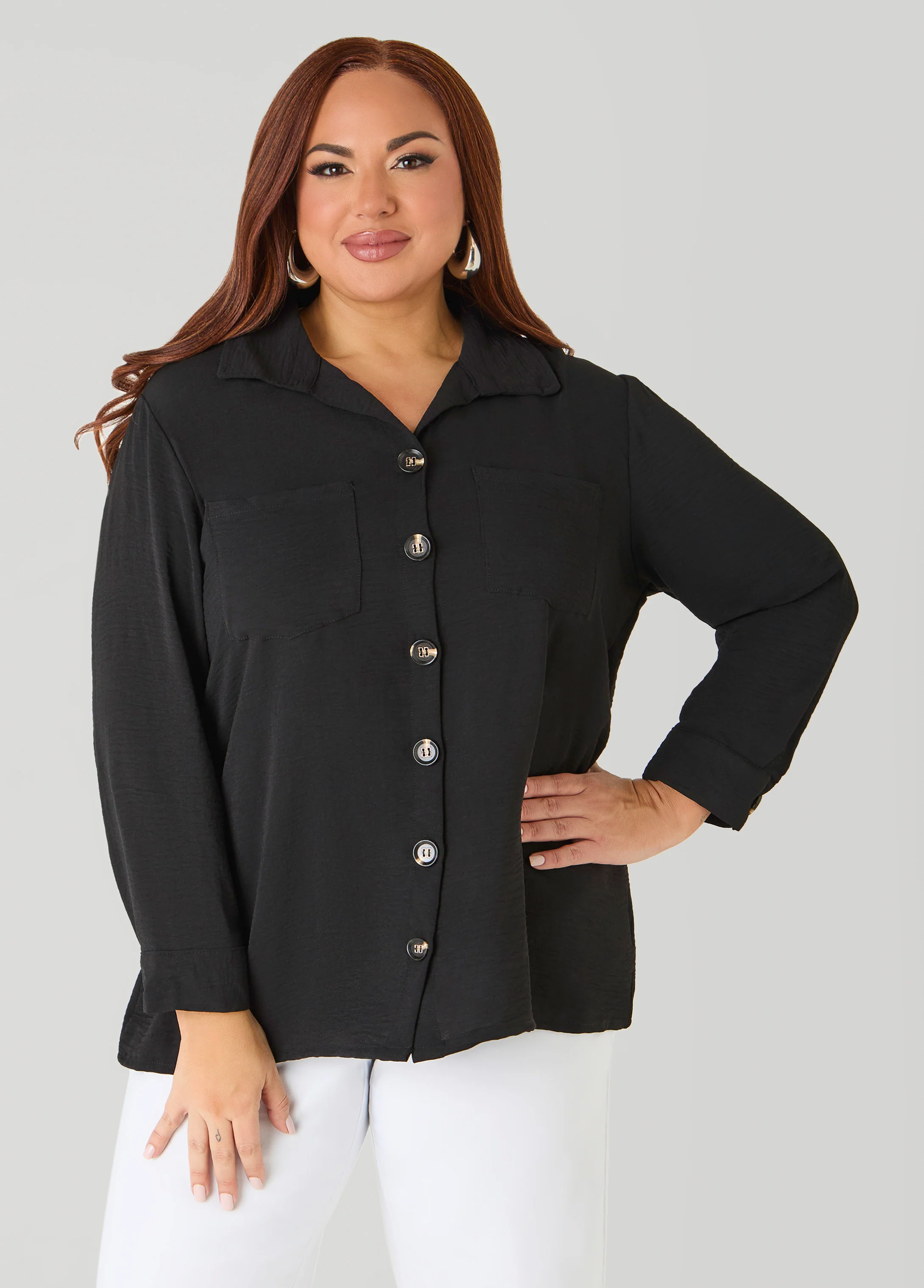 Textured Collared Shirt - Image 9