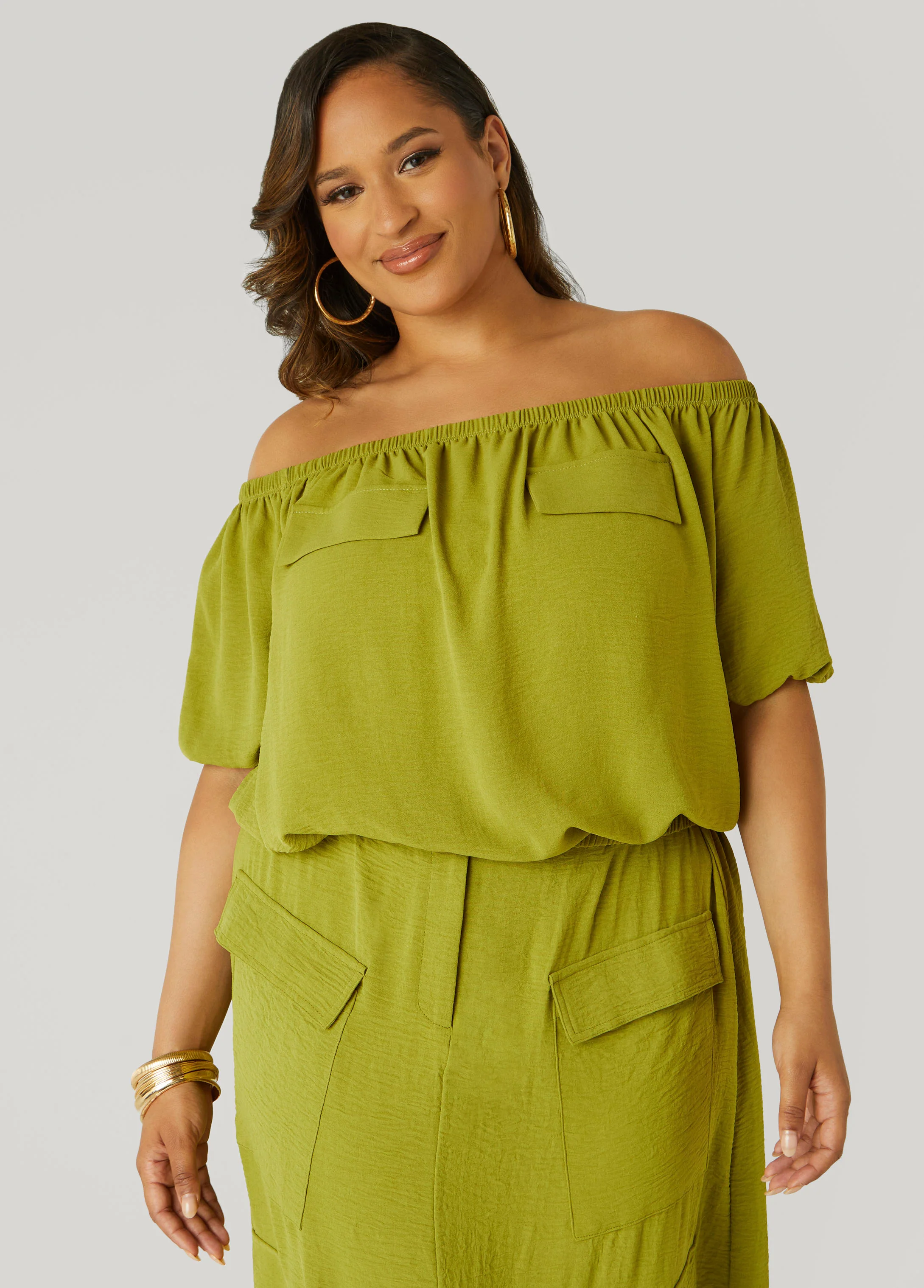 Textured Off The Shoulder Blouse - Image 10