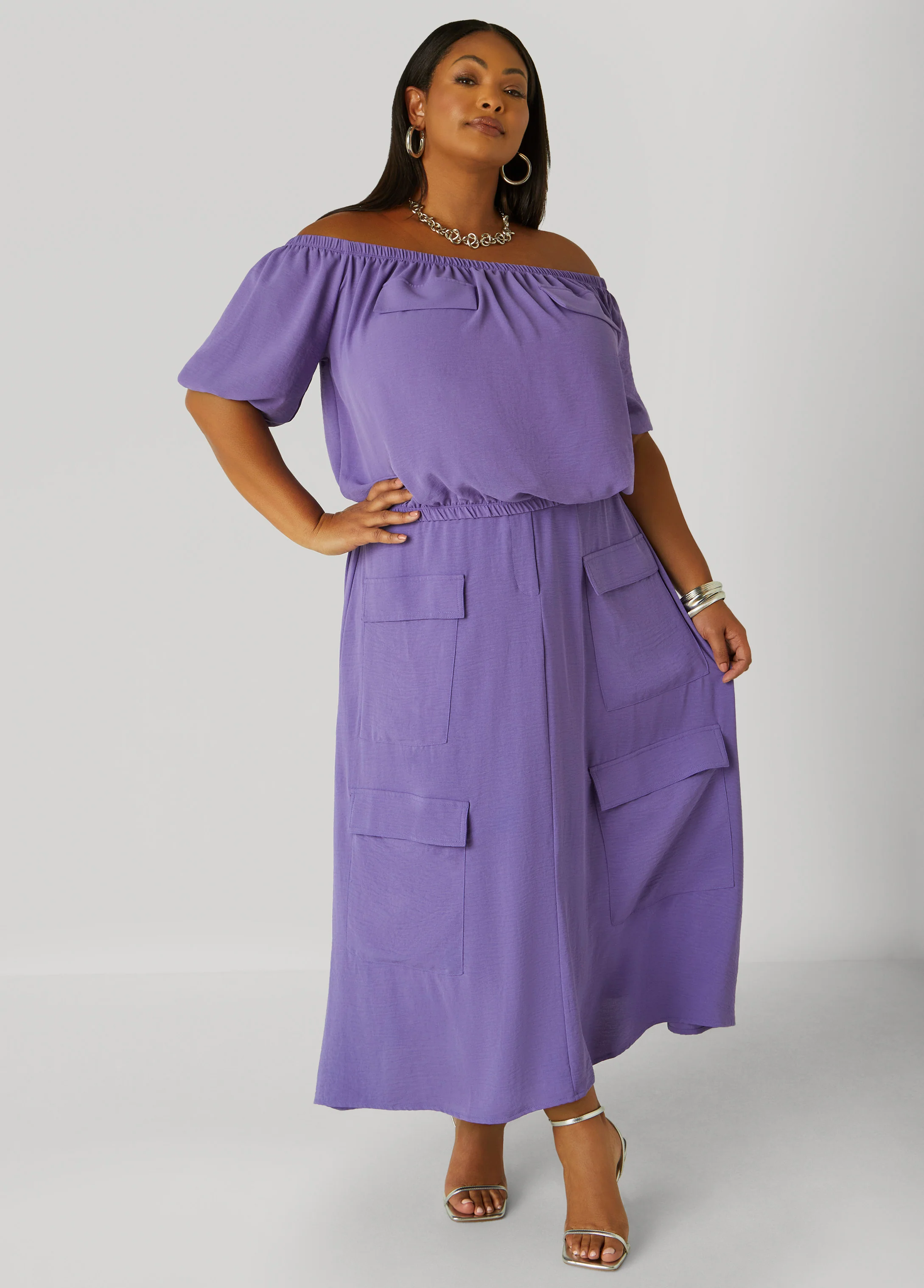 Textured Off The Shoulder Blouse - Image 4
