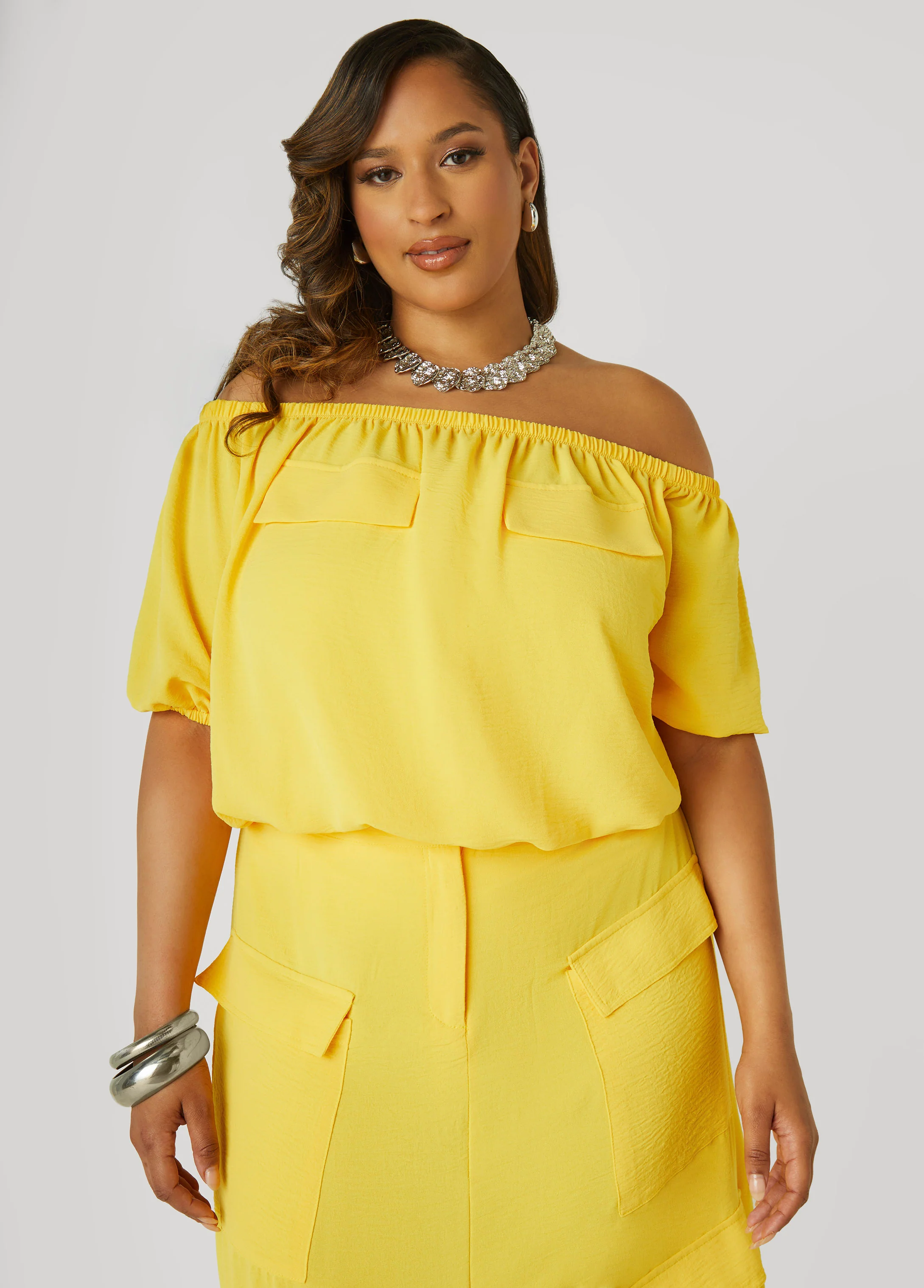 Textured Off The Shoulder Blouse - Image 6