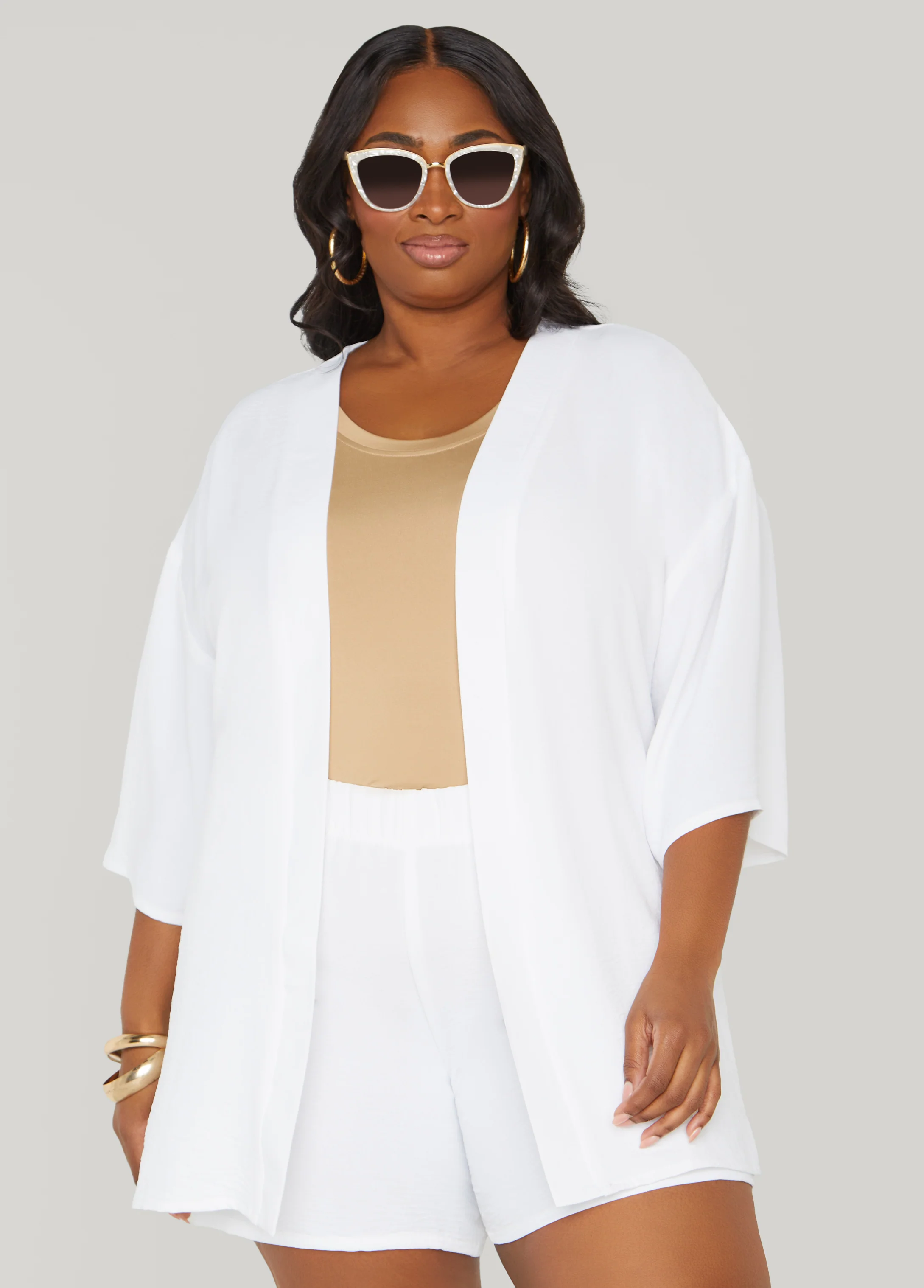 Textured Open Front Jacket - Image 12