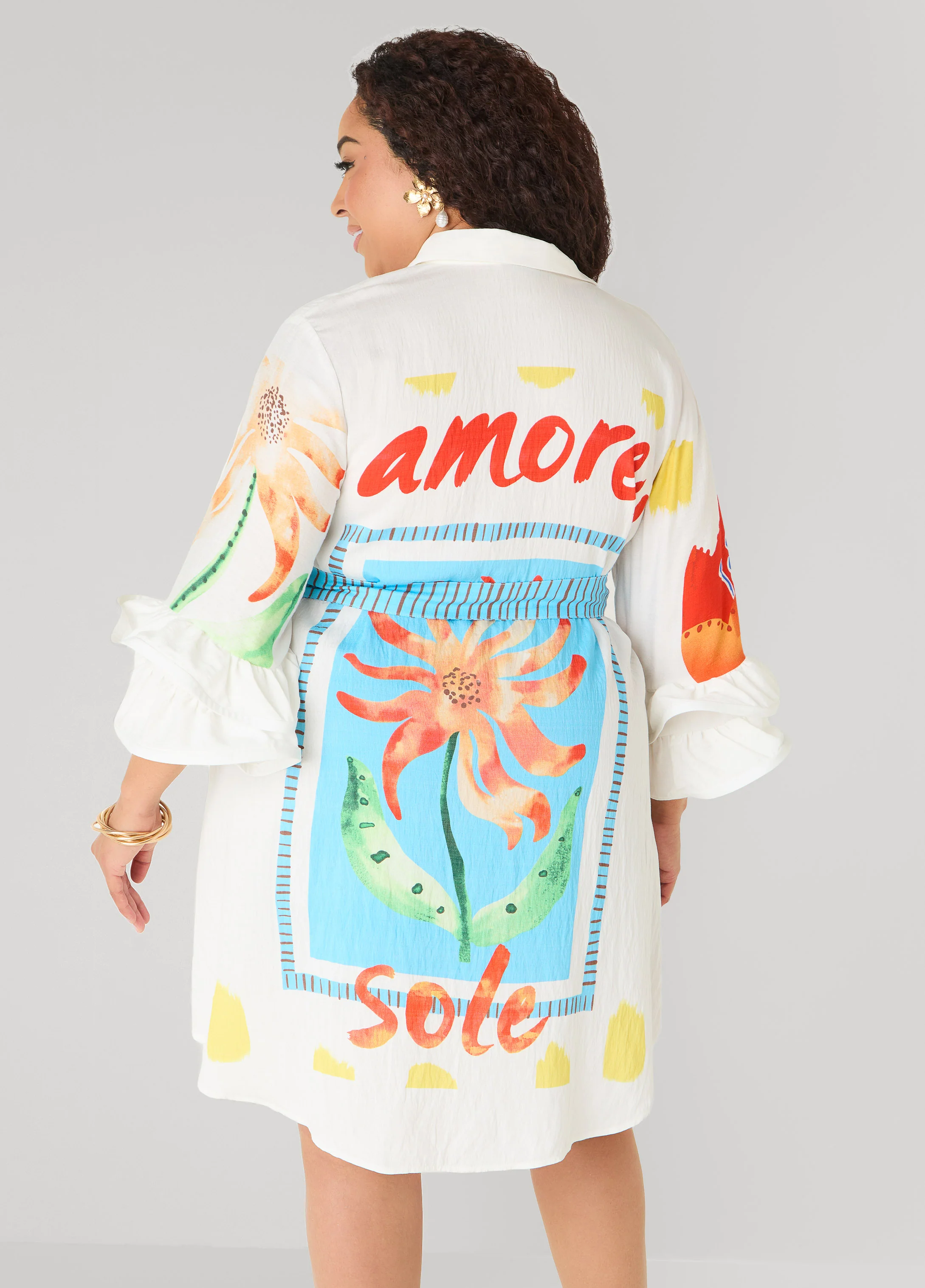 Ruffled Amore Shirtdress - Image 2