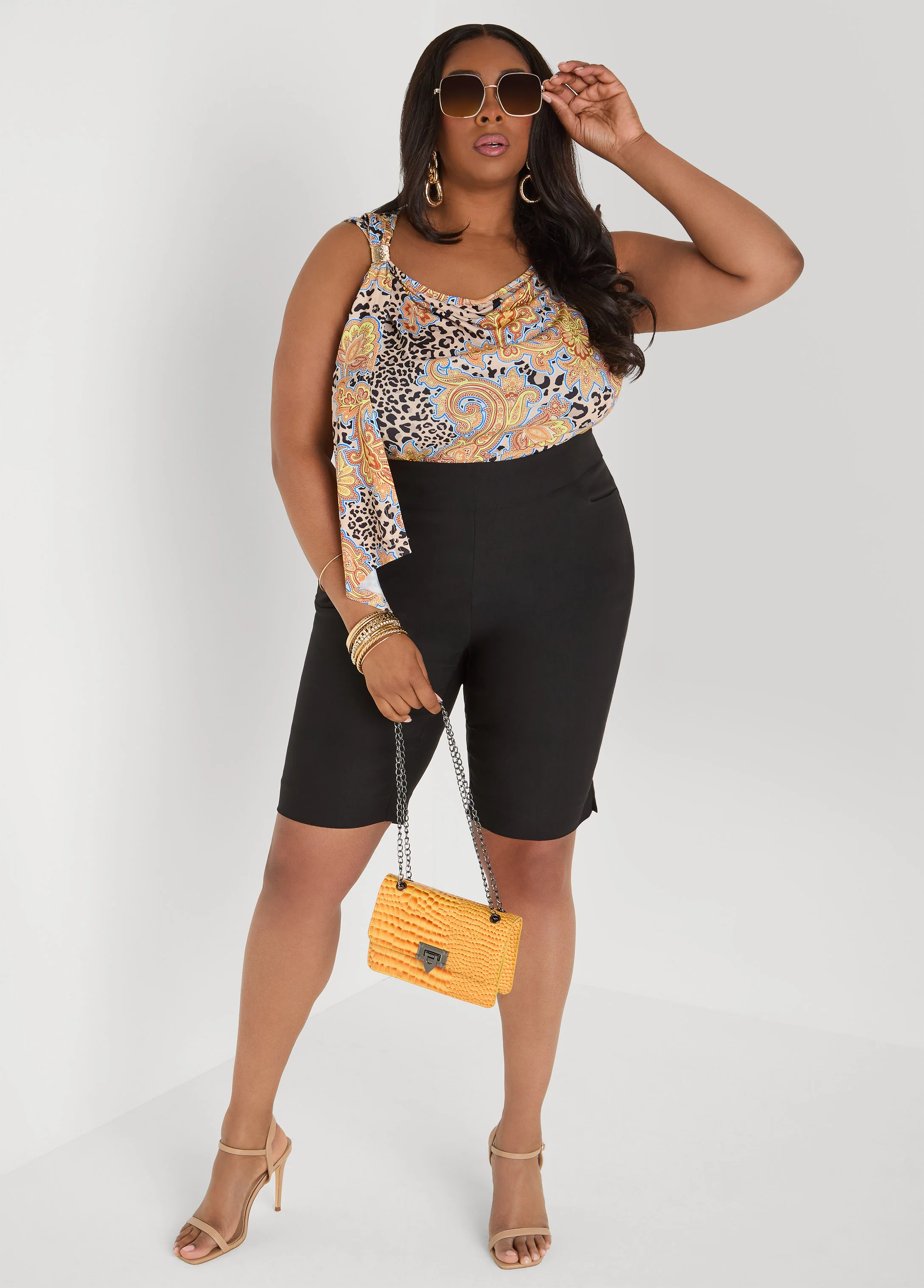 Draped Printed Tank - Image 3