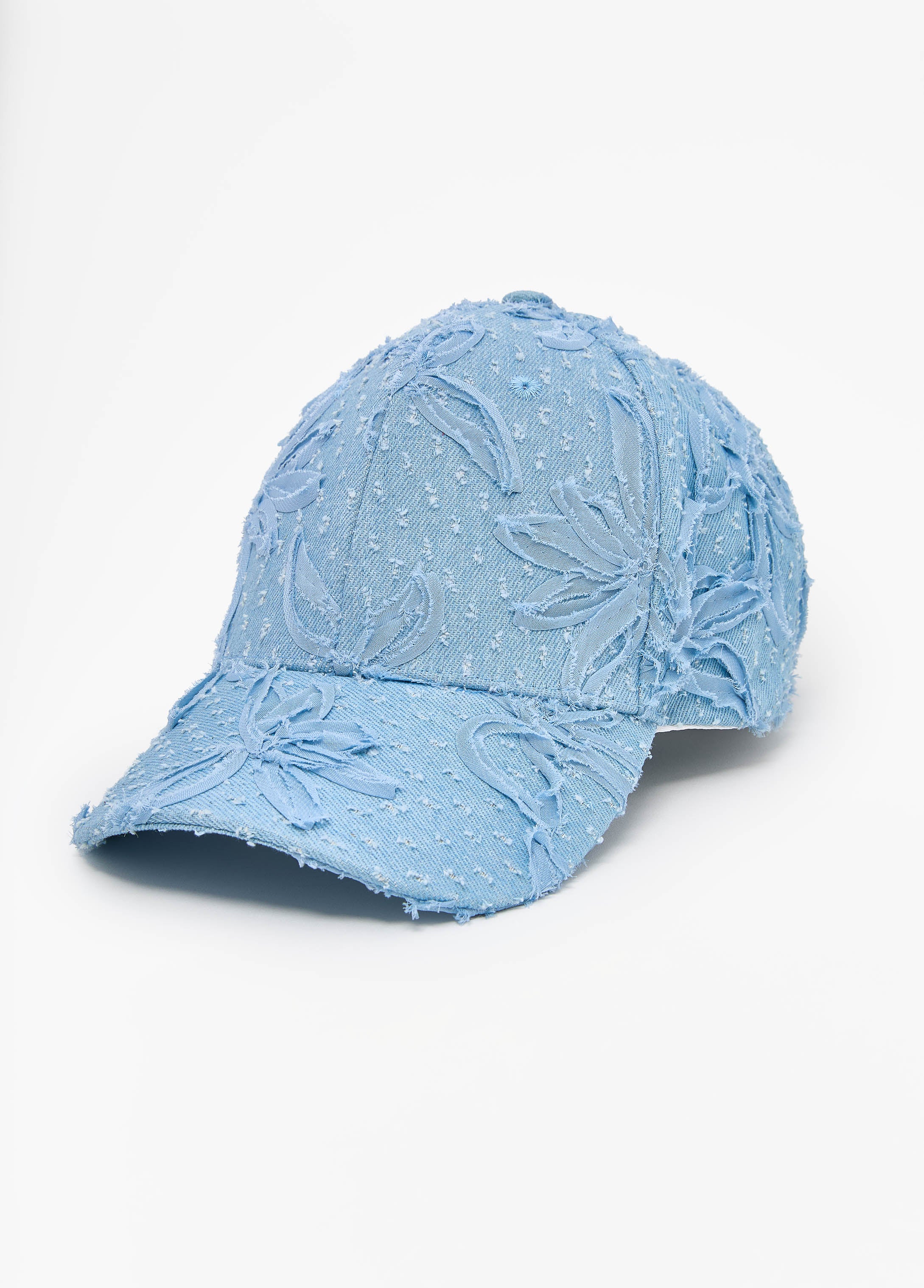 Appliqued Denim Baseball Cap - Image 2