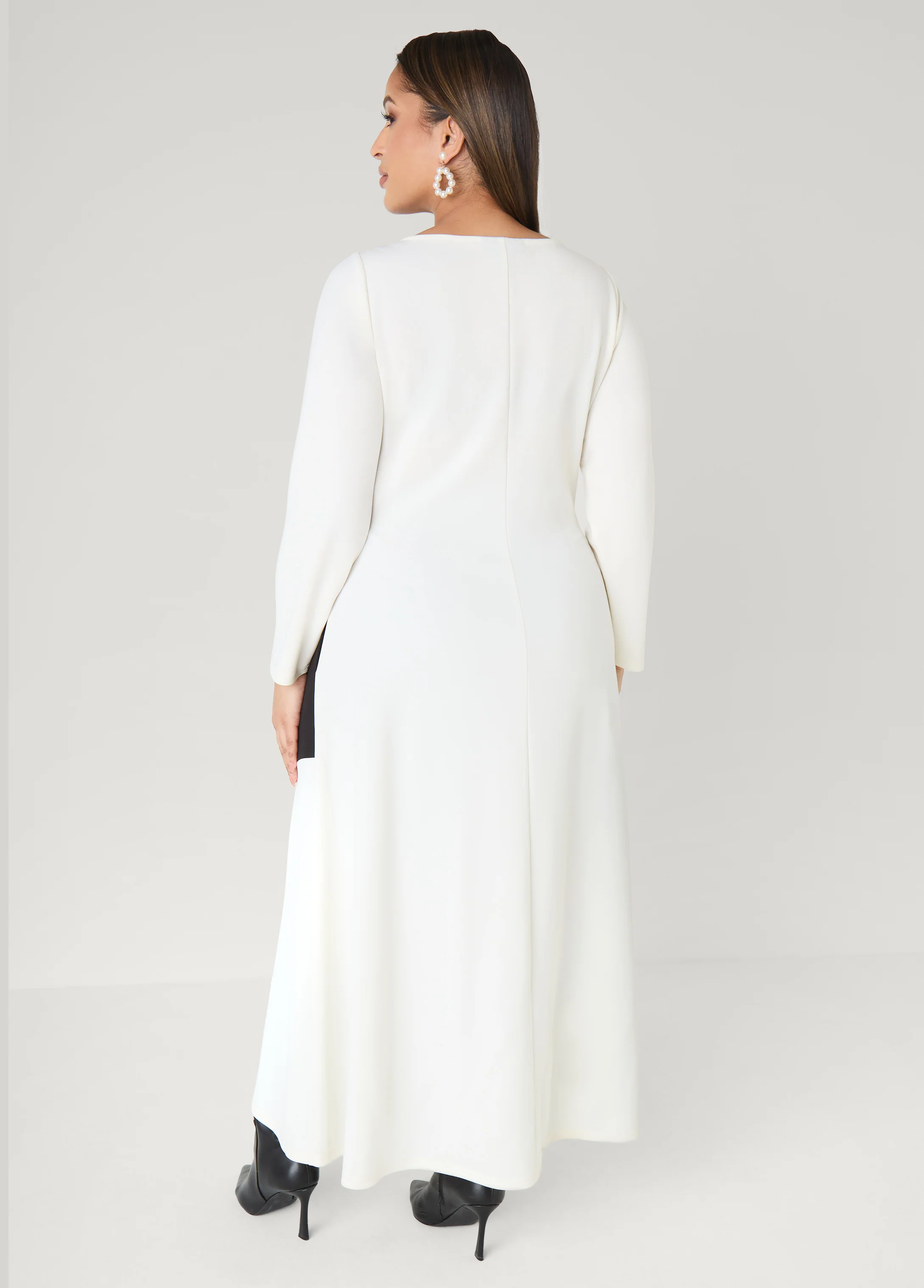 Two Tone Maxi A Line Dress - Image 2