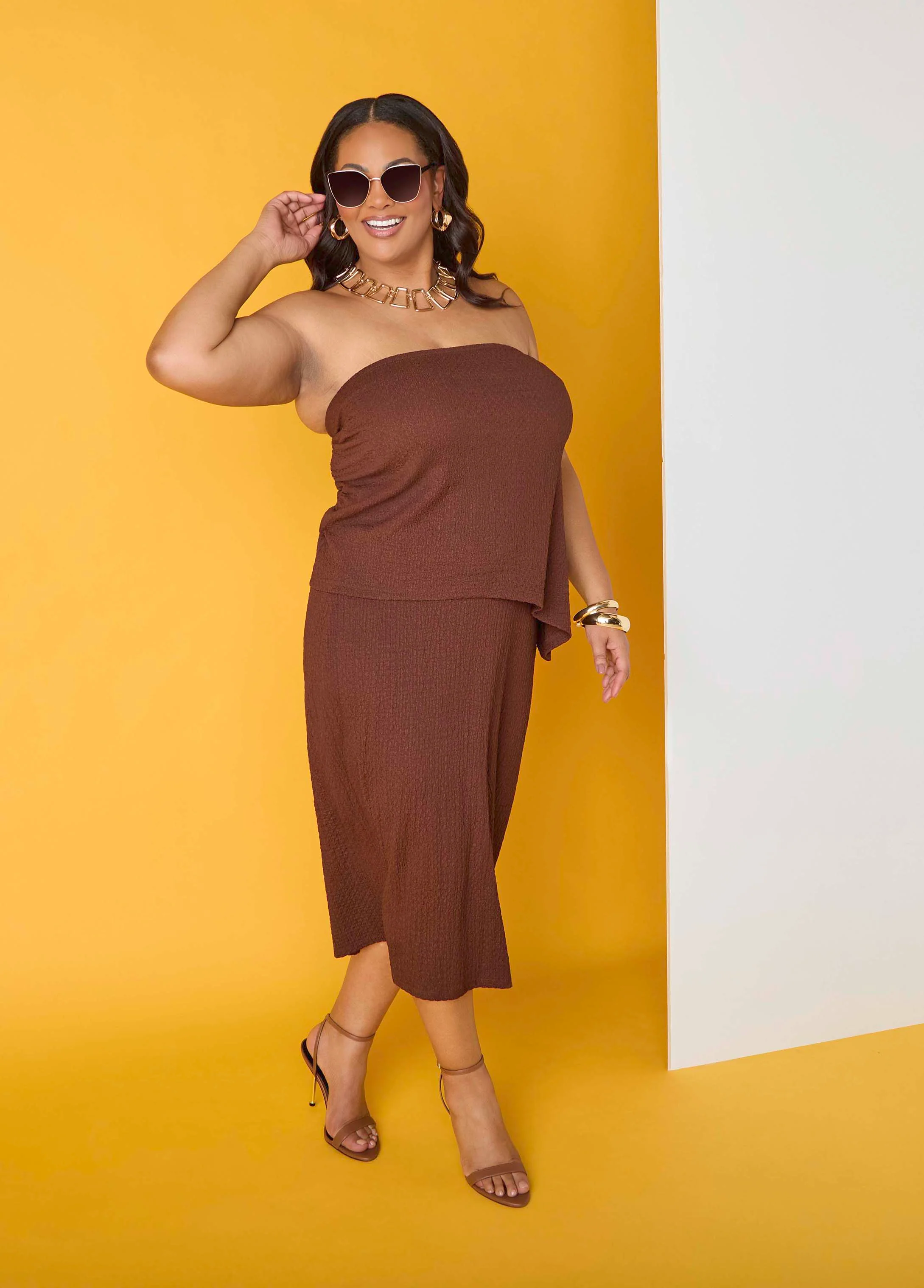 Textured Asymmetric Tube Top - Image 10