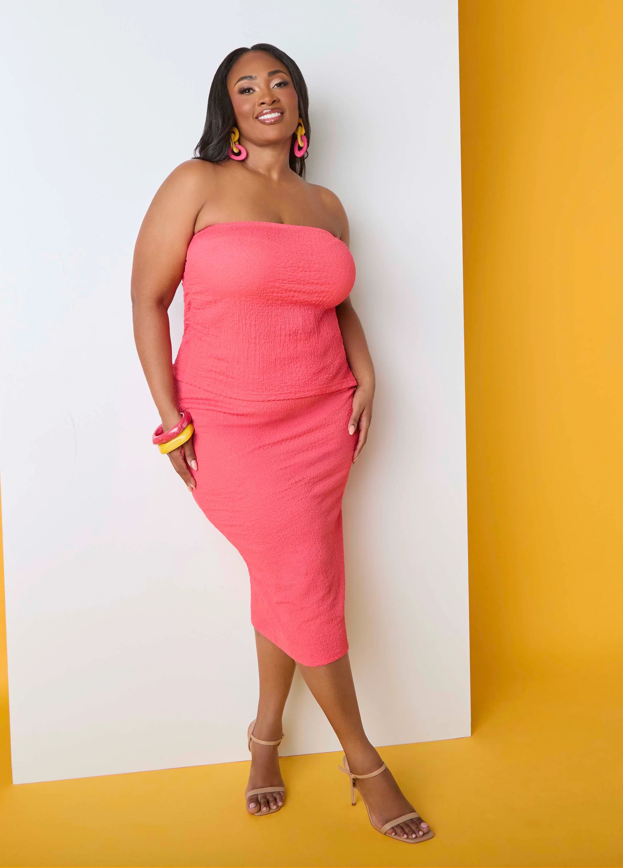 Textured Asymmetric Tube Top - Image 4