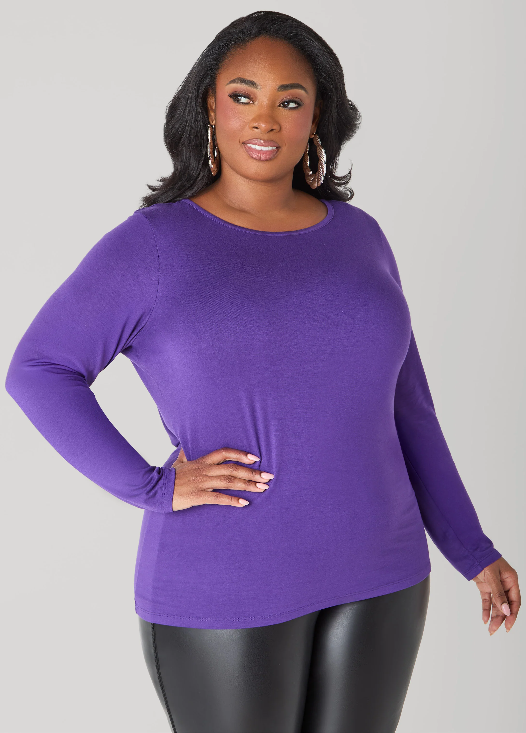 Basic Long Sleeve Jersey Tee - Image 10