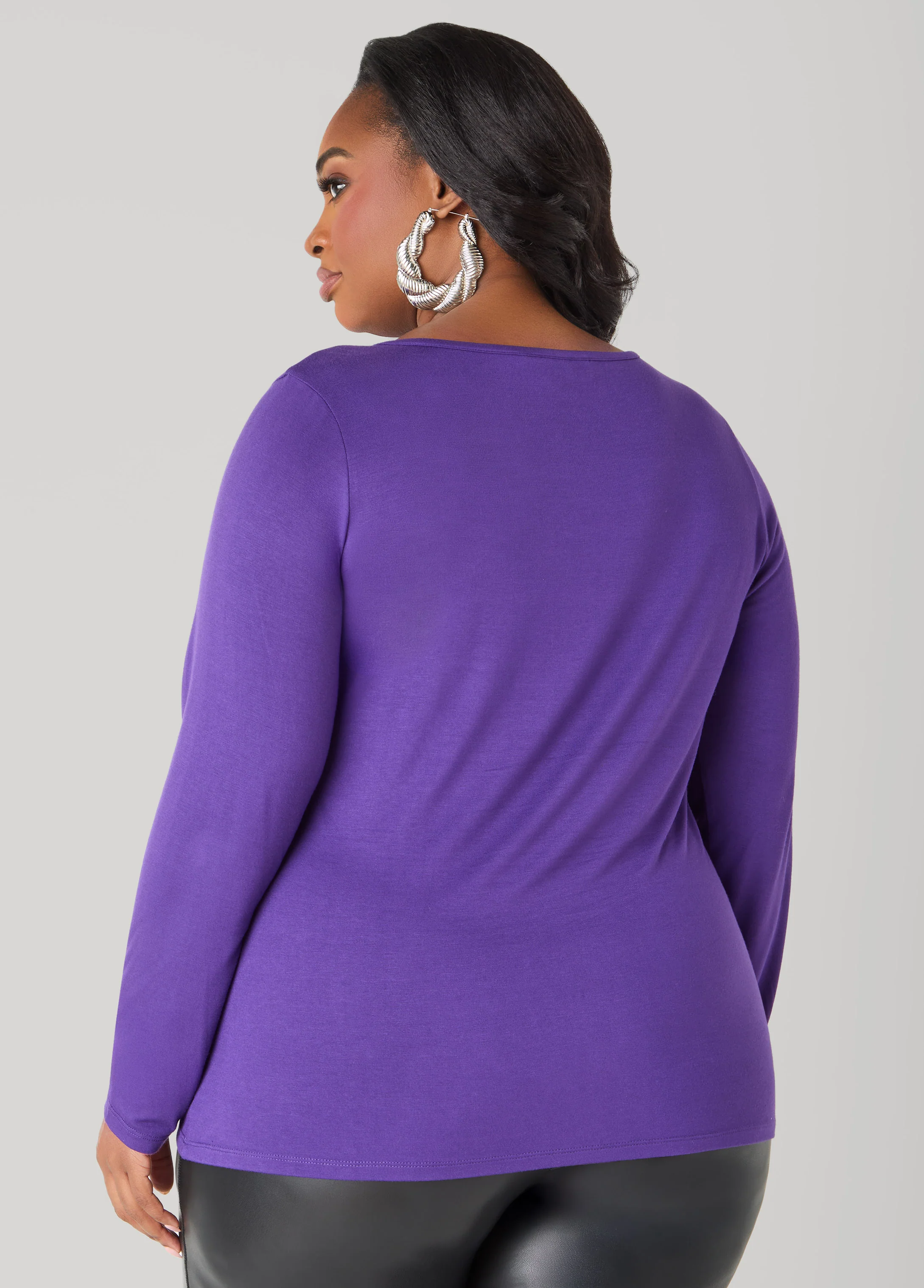 Basic Long Sleeve Jersey Tee - Image 8