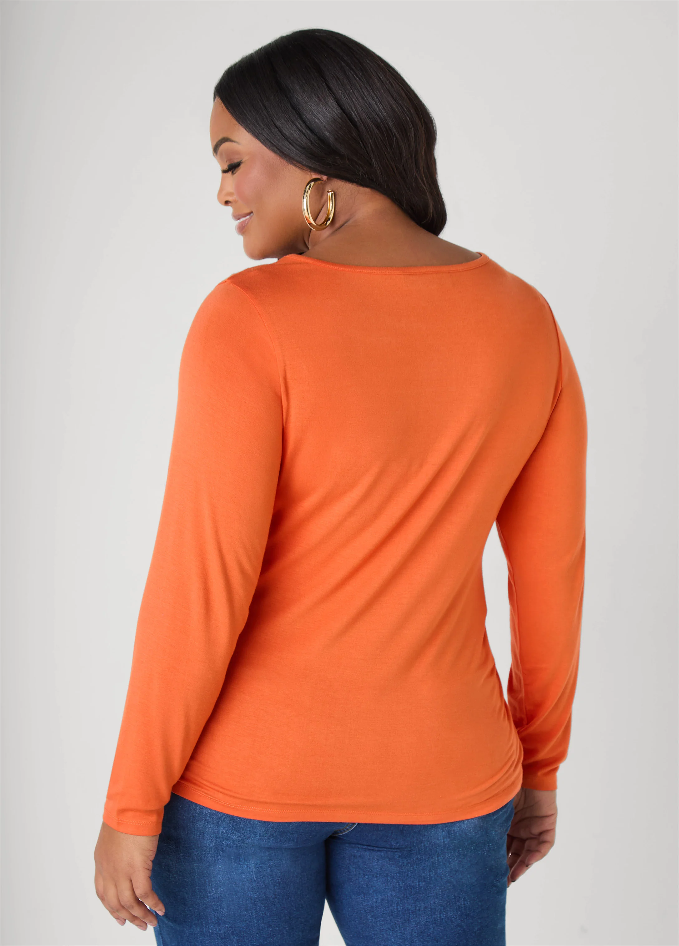 Basic Long Sleeved Jersey Tee - Image 10