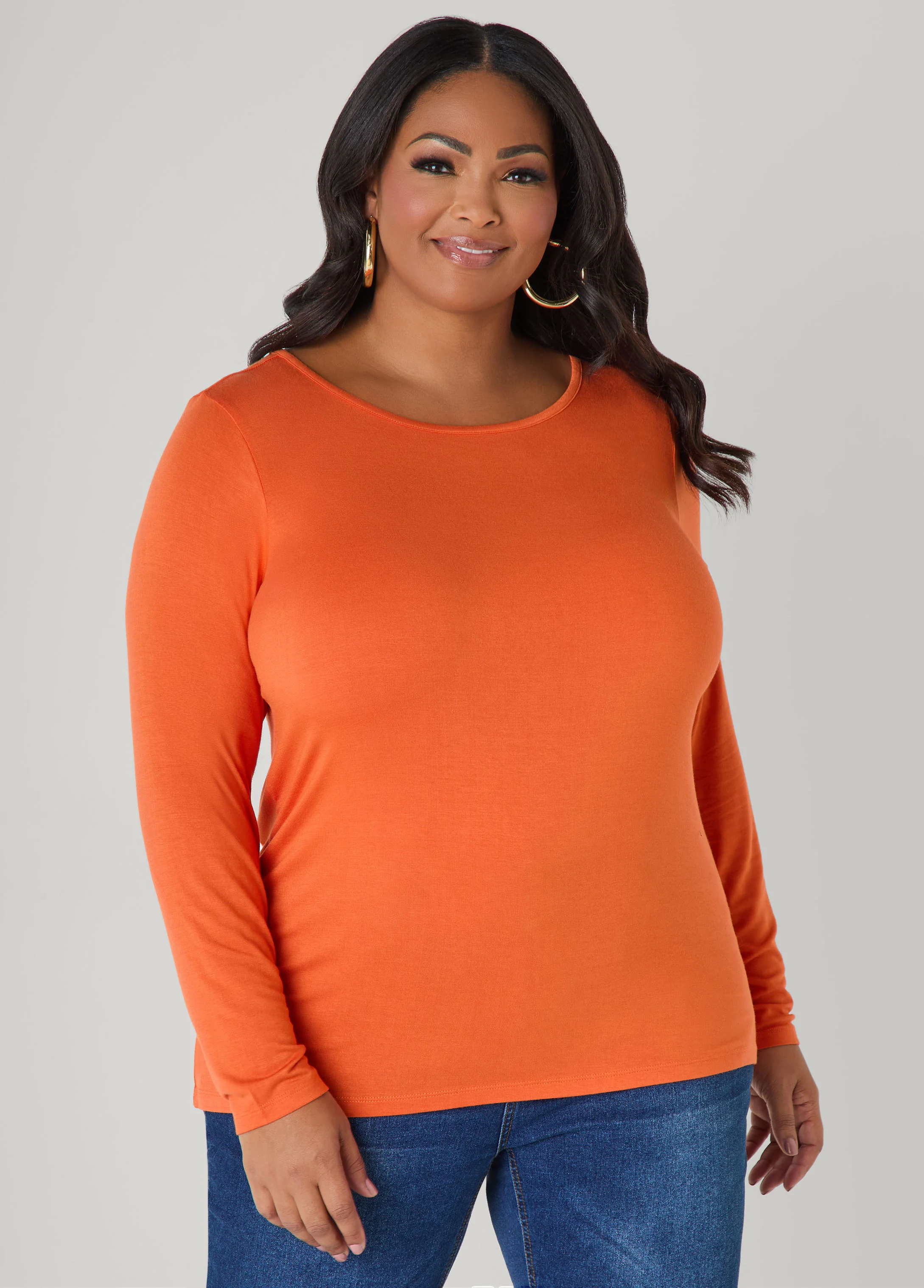 Basic Long Sleeved Jersey Tee - Image 11