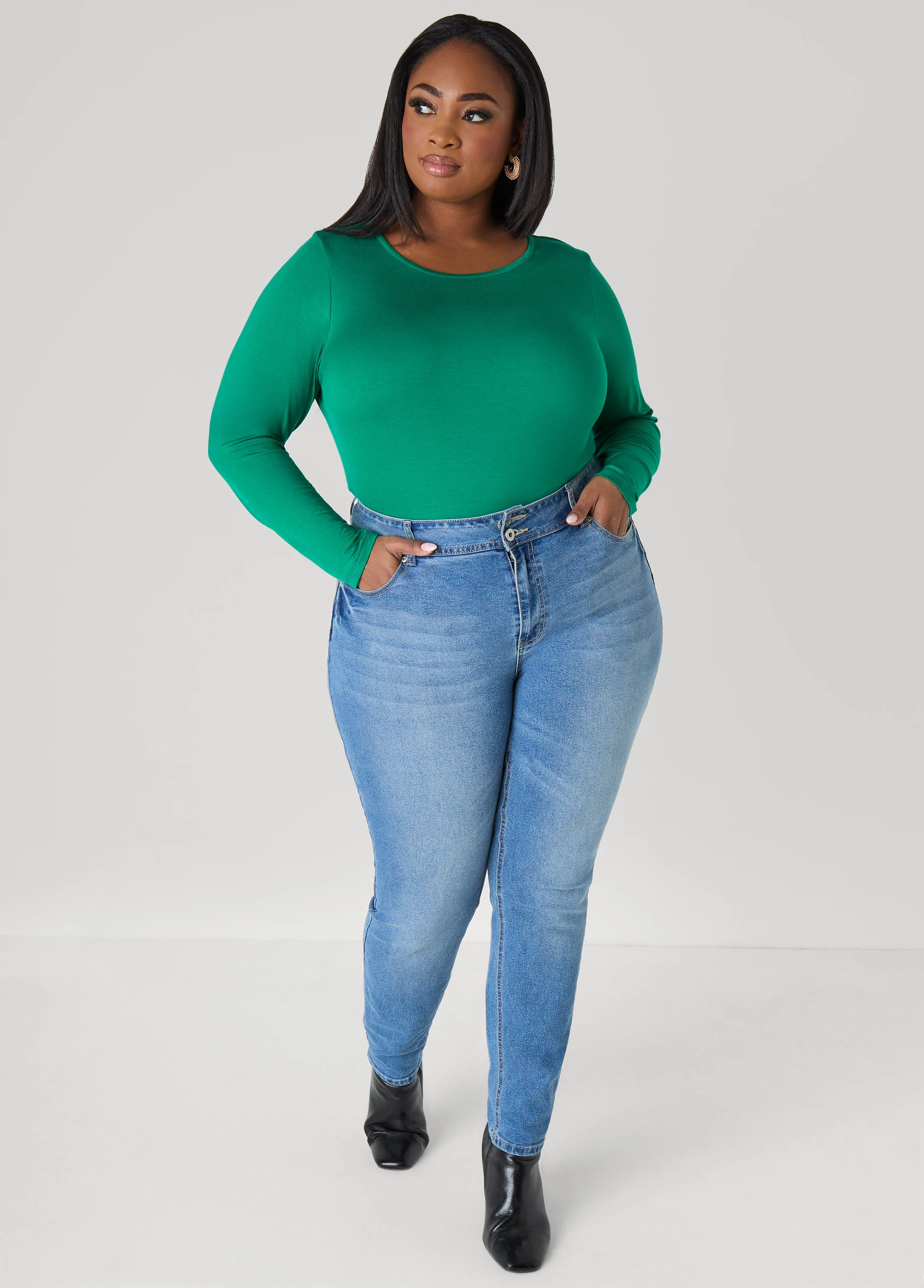 Basic Long Sleeved Jersey Tee - Image 6