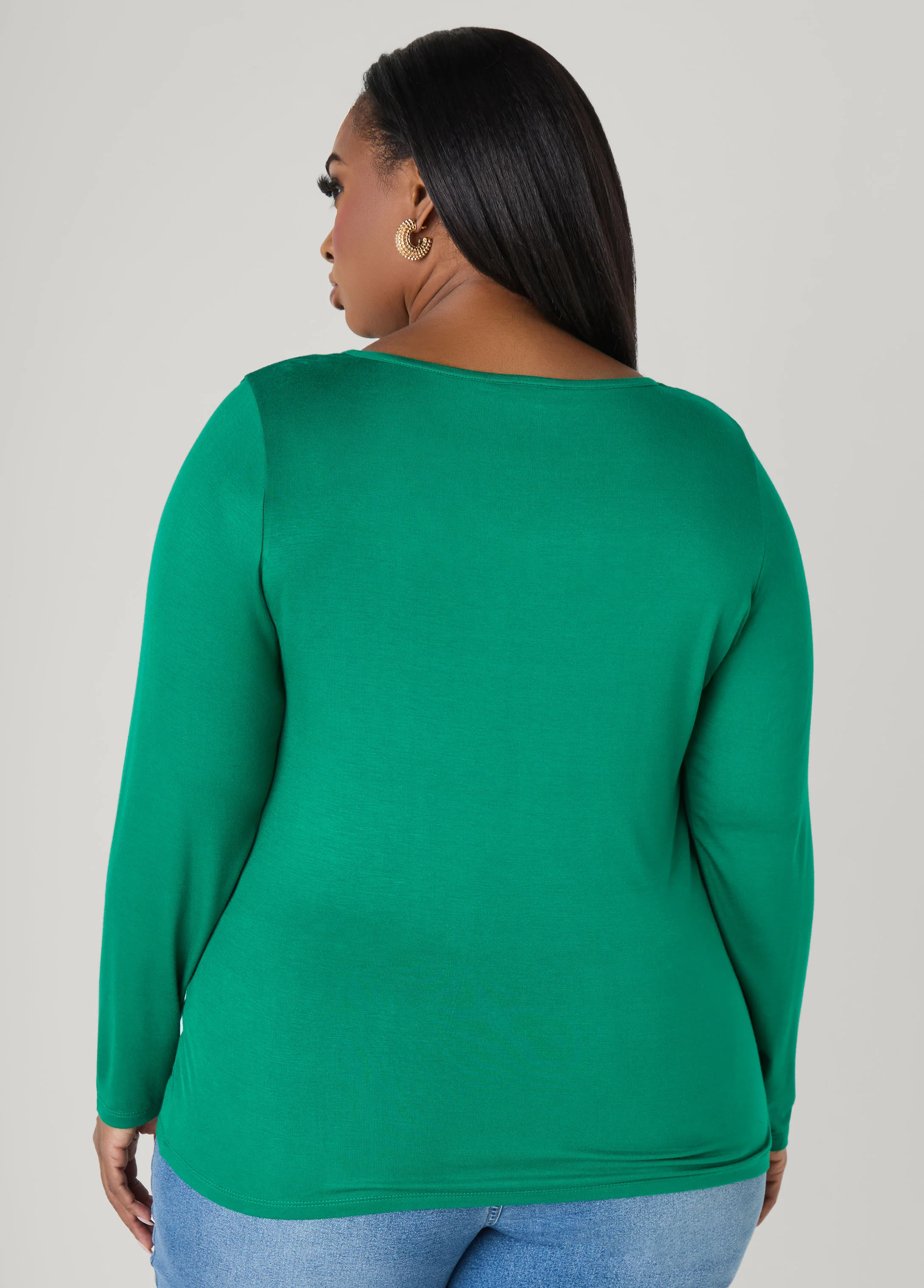 Basic Long Sleeved Jersey Tee - Image 7
