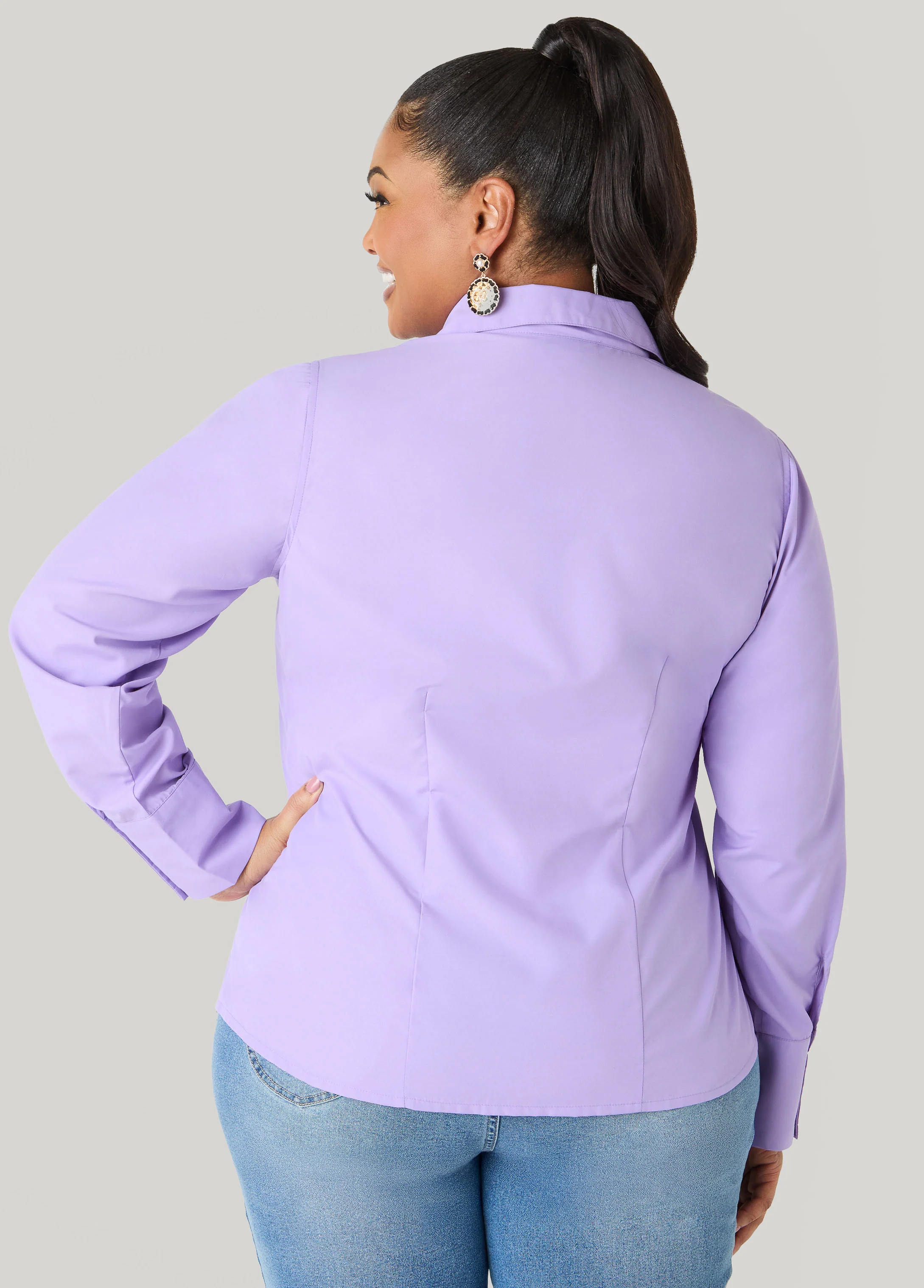 Collared Button Front Shirt - Image 2