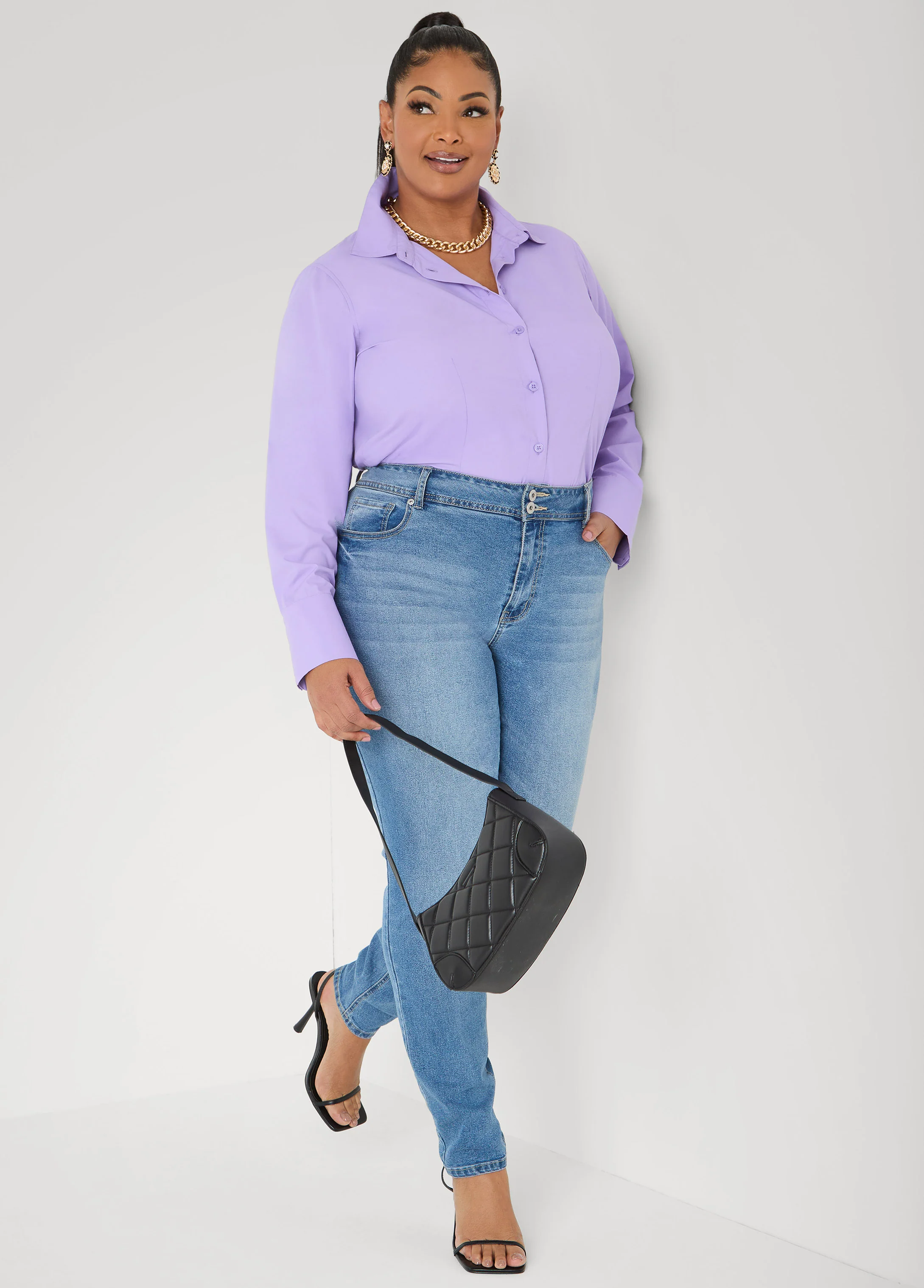 Collared Button Front Shirt - Image 3