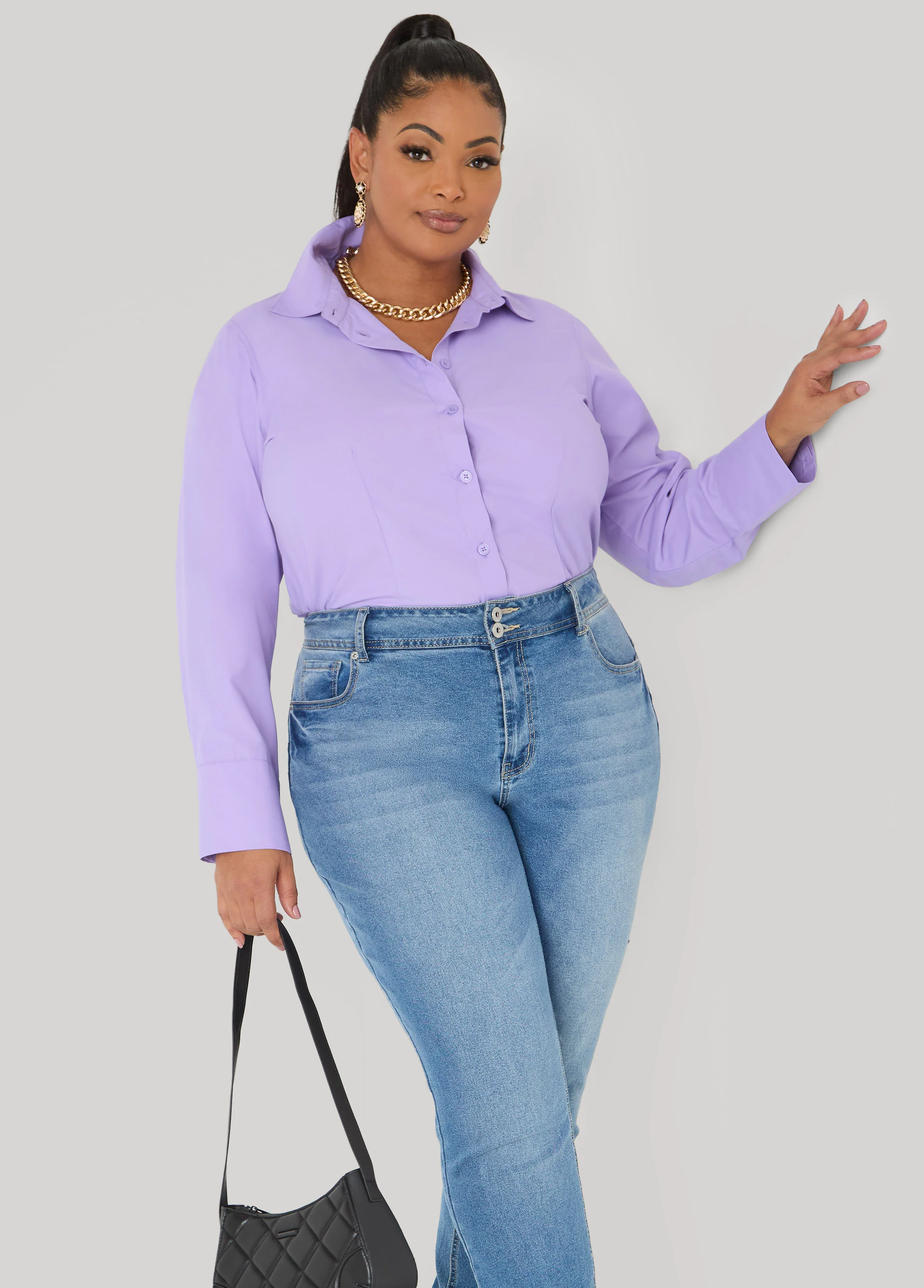 Collared Button Front Shirt - Image 4