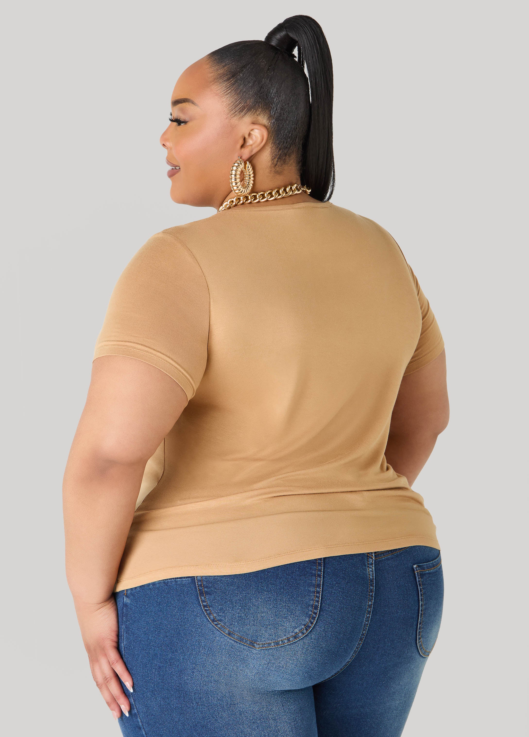 Basic Crewneck Jersey Tee - Image 20