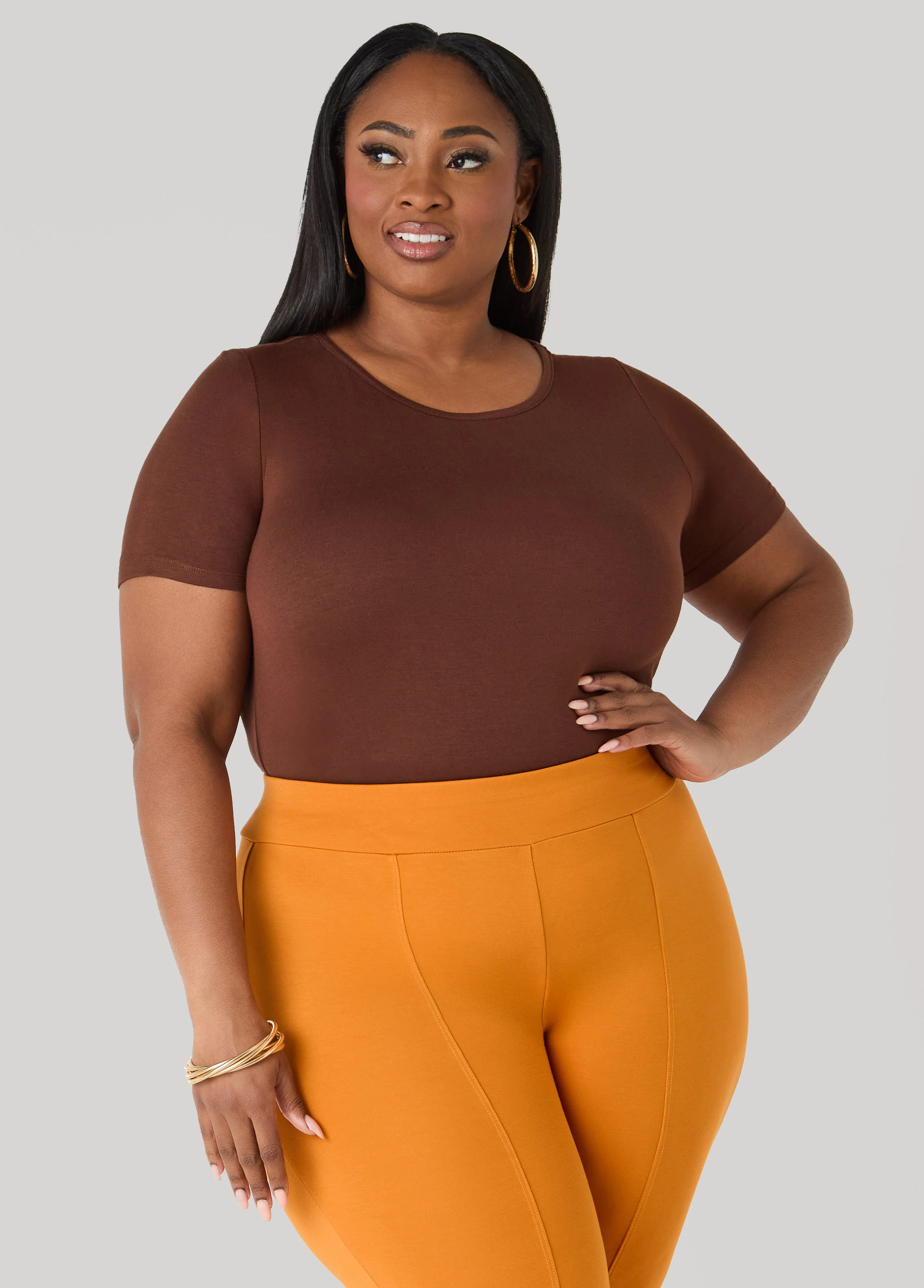 Basic Crewneck Jersey Tee - Image 22
