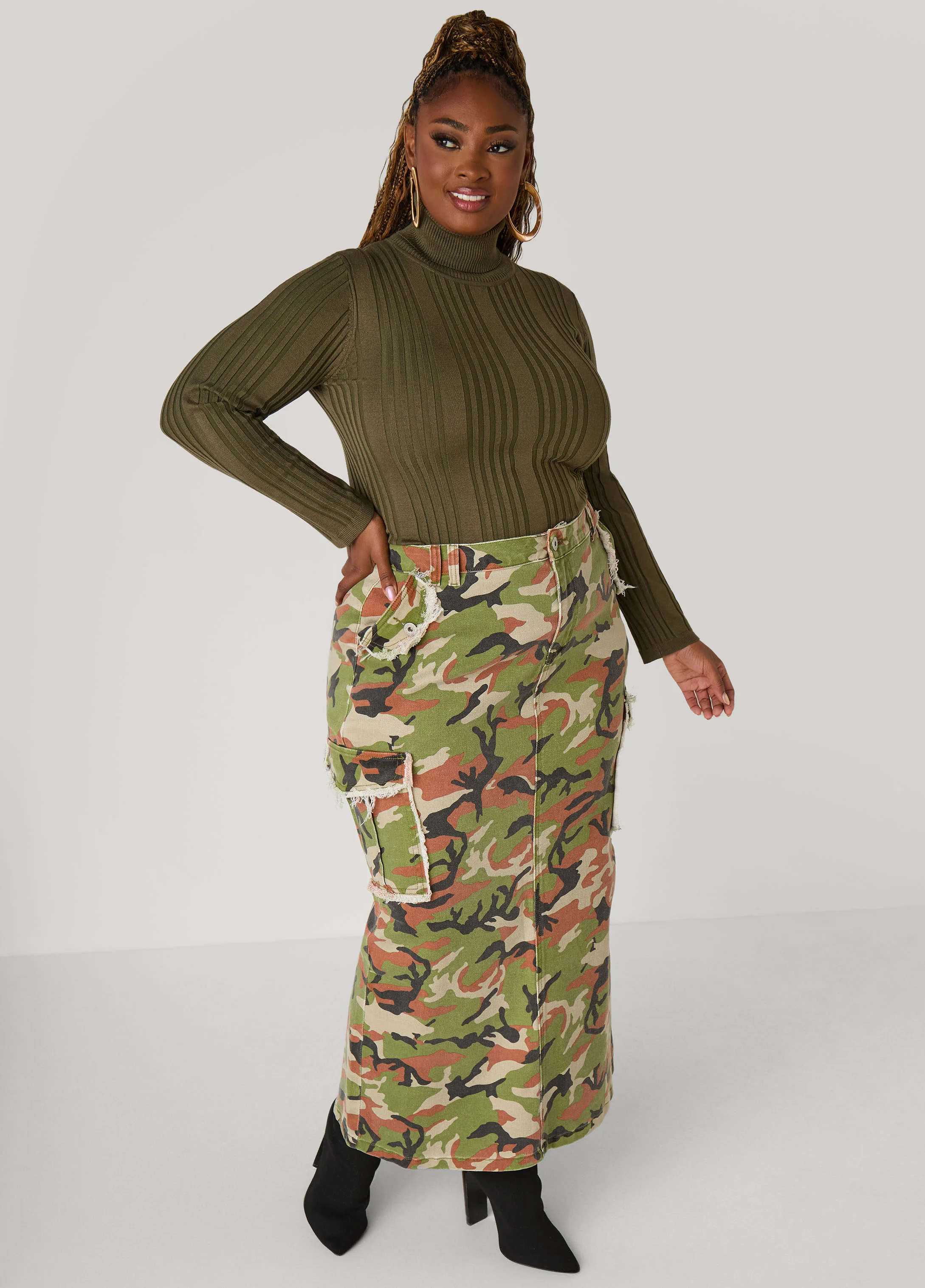Turtleneck Ribbed Knit Sweater - Image 14