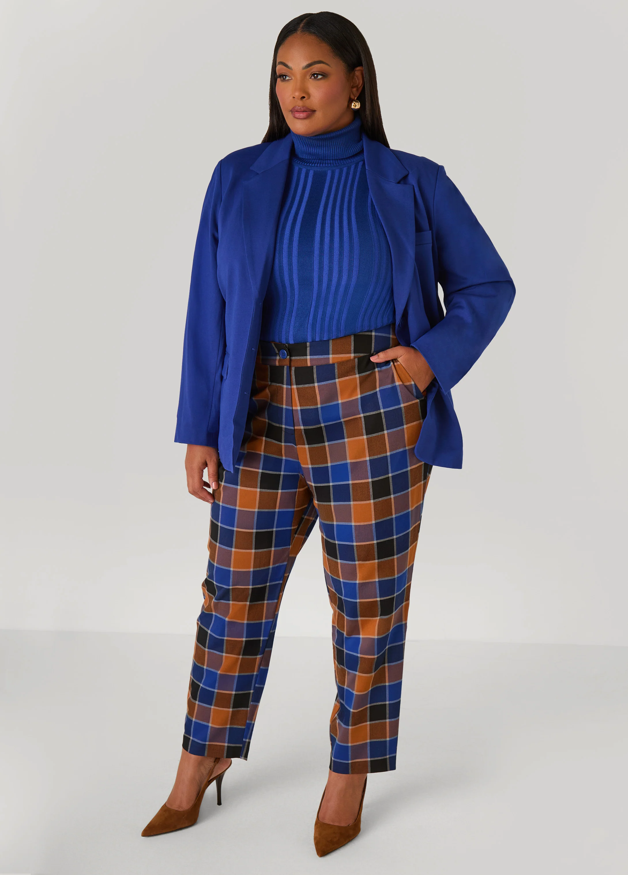 Turtleneck Ribbed Knit Sweater - Image 22