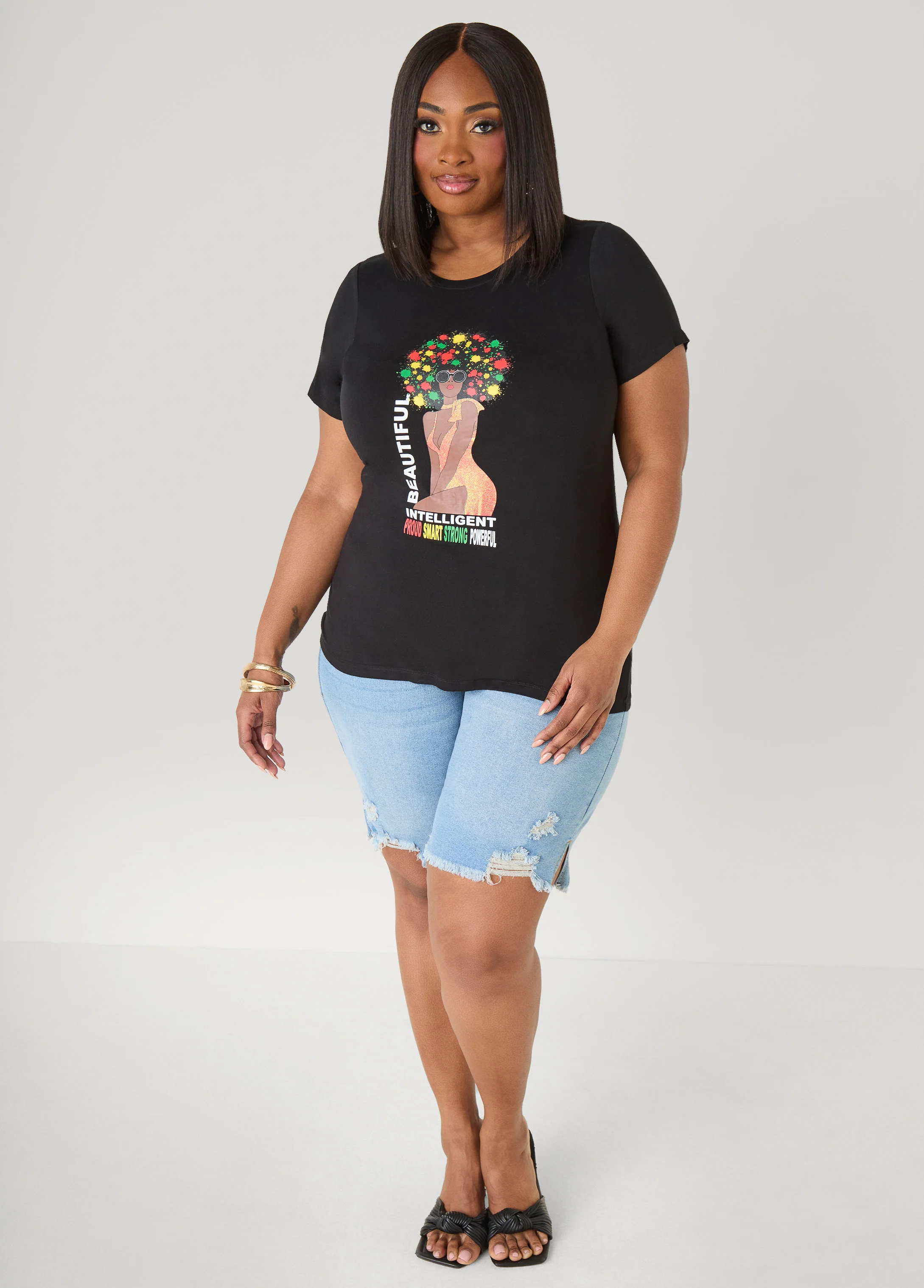 Beautiful Intelligent Graphic Tee - Image 3