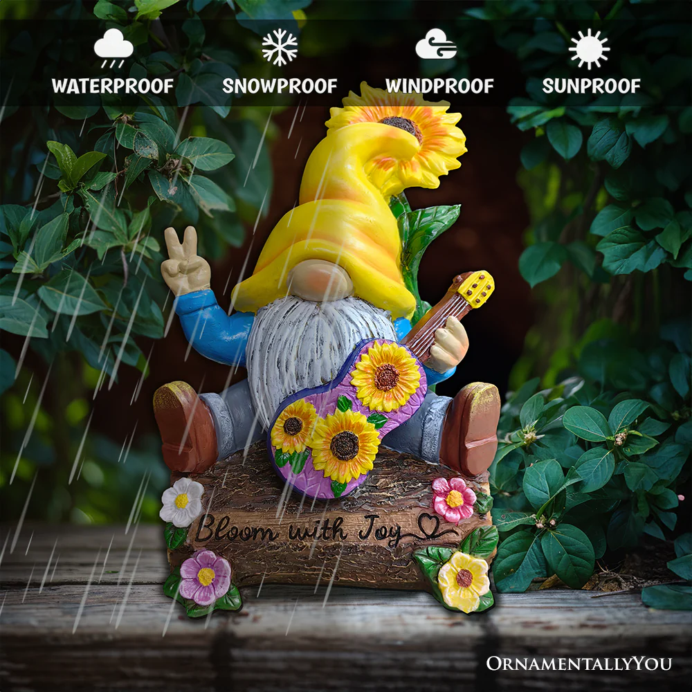 Bloom With Joy Garden Gnome Figurine - Image 5