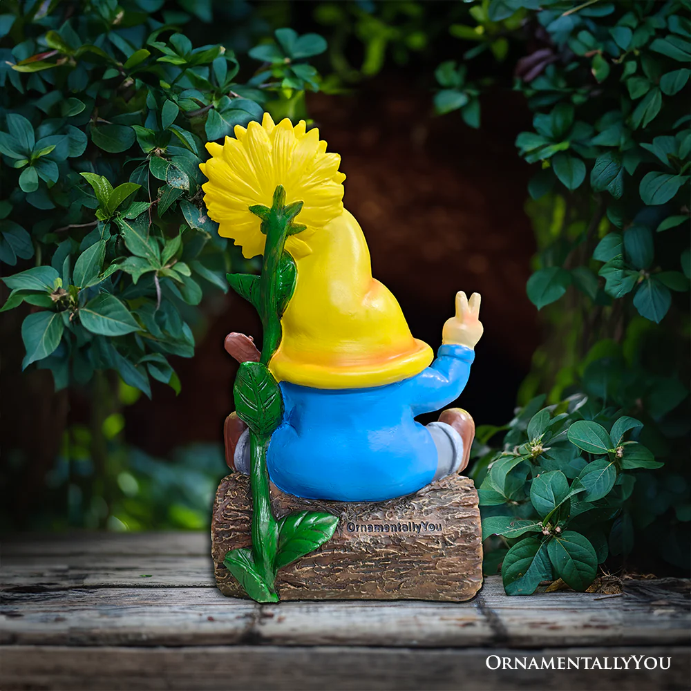 Bloom With Joy Garden Gnome Figurine - Image 6