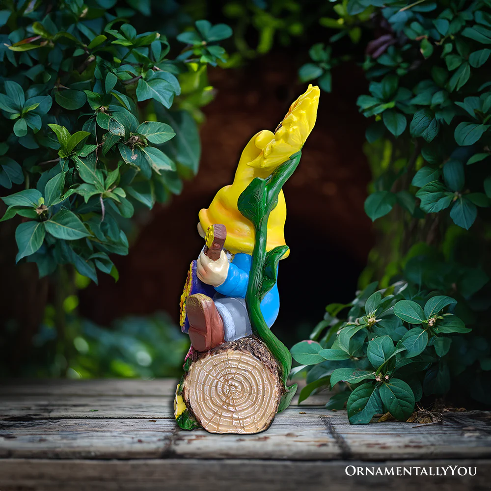 Bloom With Joy Garden Gnome Figurine - Image 7