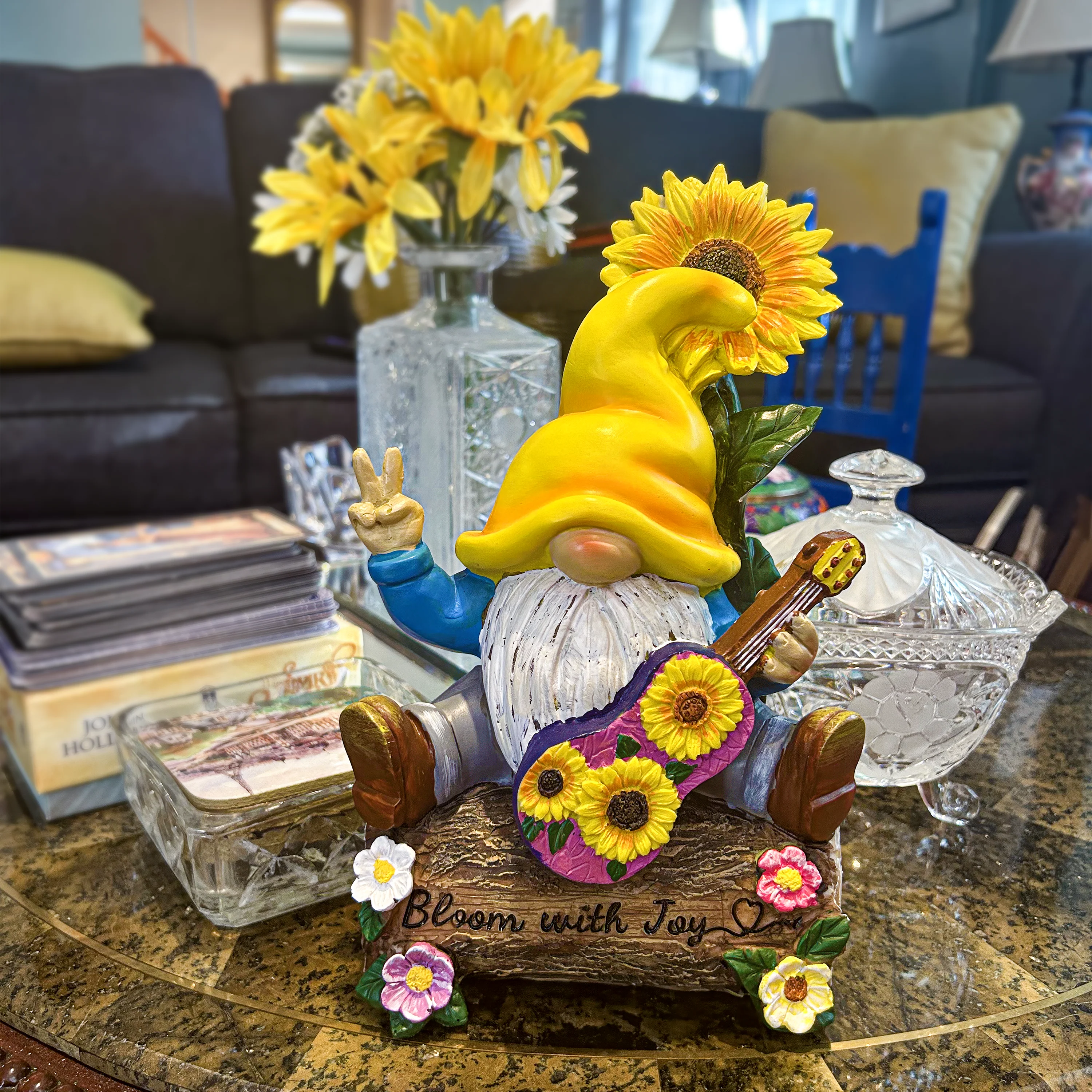 Bloom With Joy Garden Gnome Figurine - Image 8