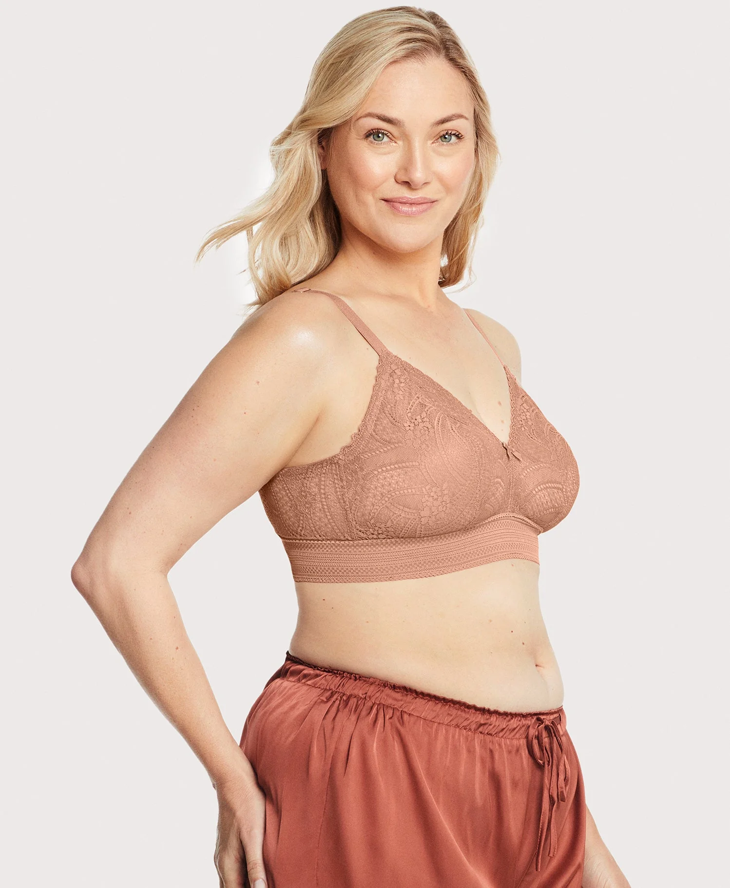 Bramour Gramercy Lace Triangle Bralette - Image 3