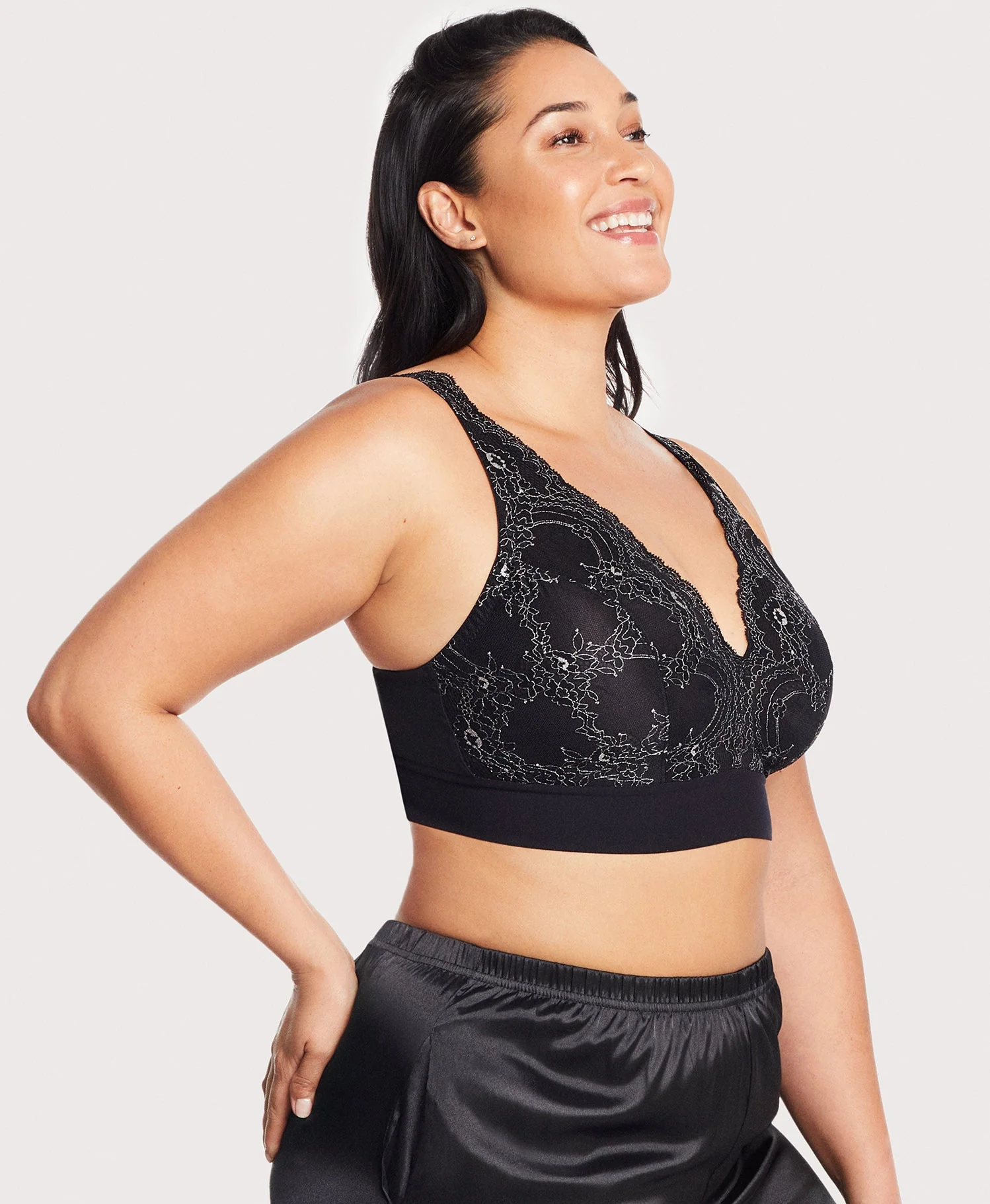 Bramour Lexington Plunge Lace Bralette - Image 3
