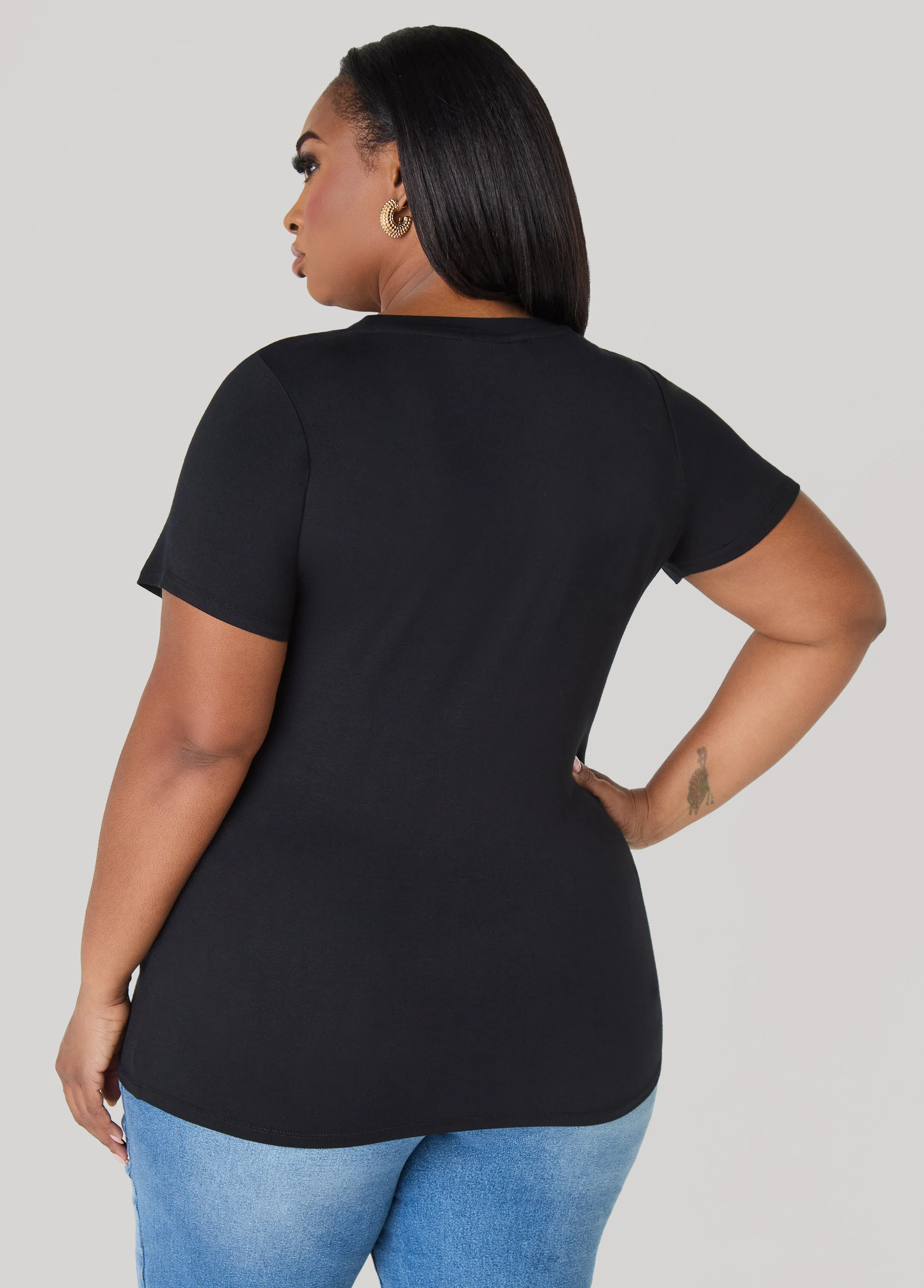 Capricorn Glittered Graphic Tee - Image 4