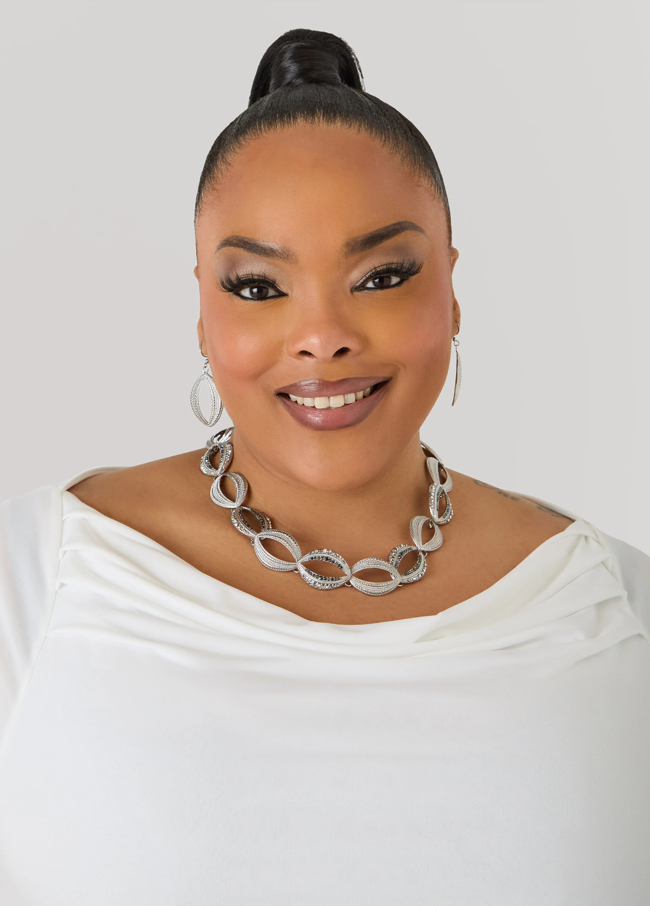 Ruched Cowl Neck Top - Image 16