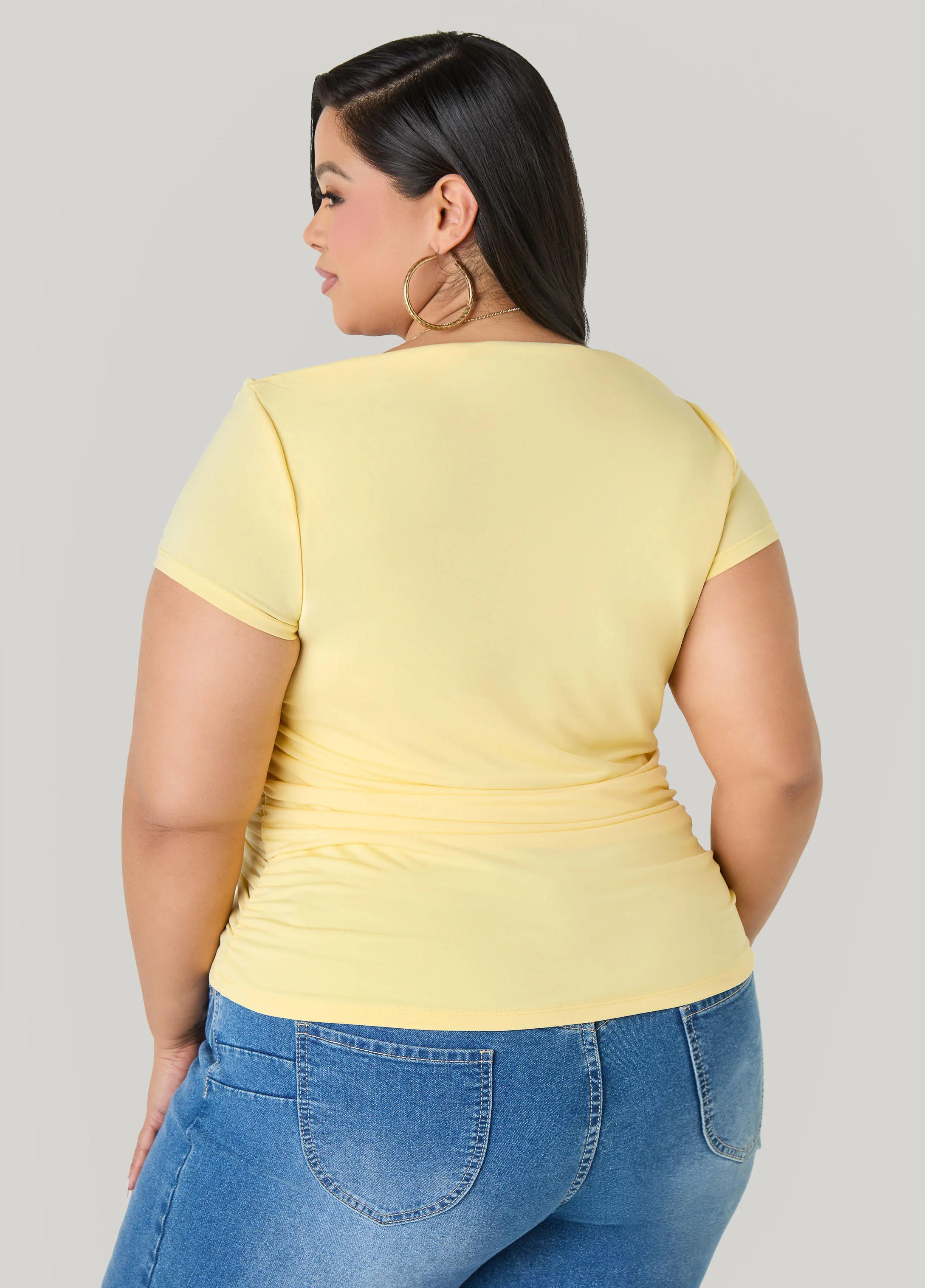 Ruched Cowl Neck Top - Image 18
