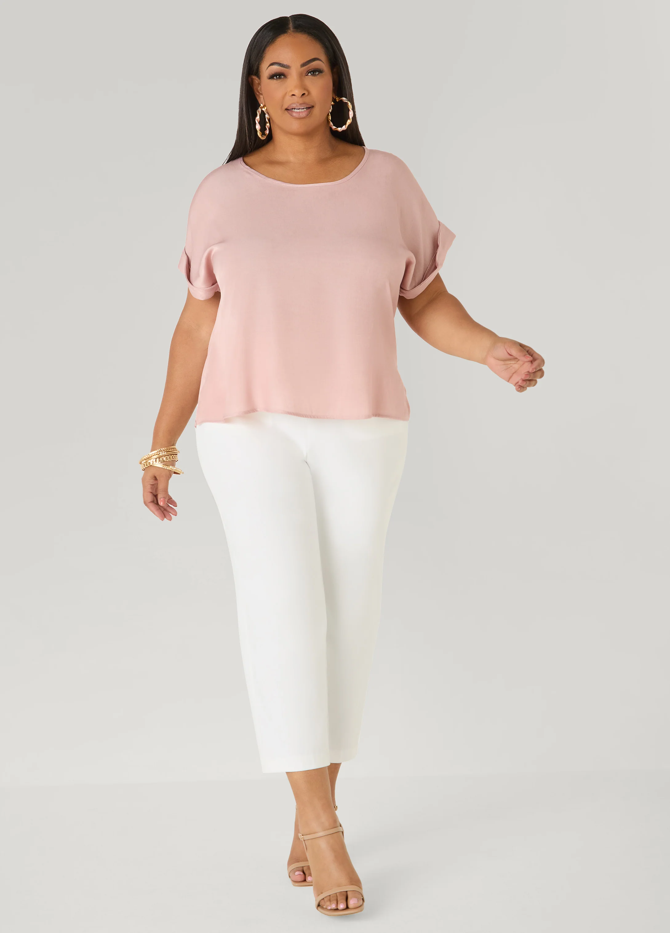 Cuffed Chambray Tee - Image 7