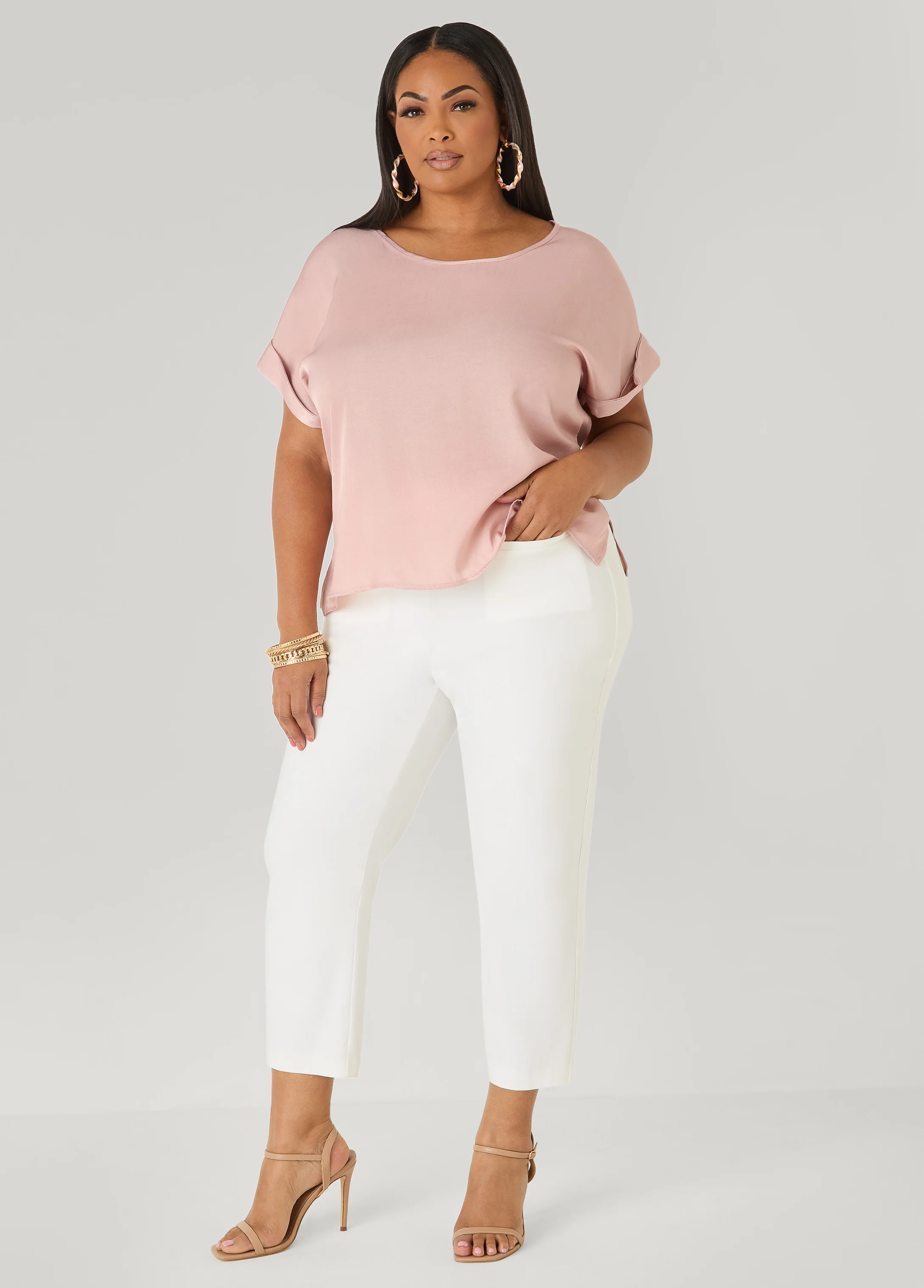Cuffed Chambray Tee - Image 8