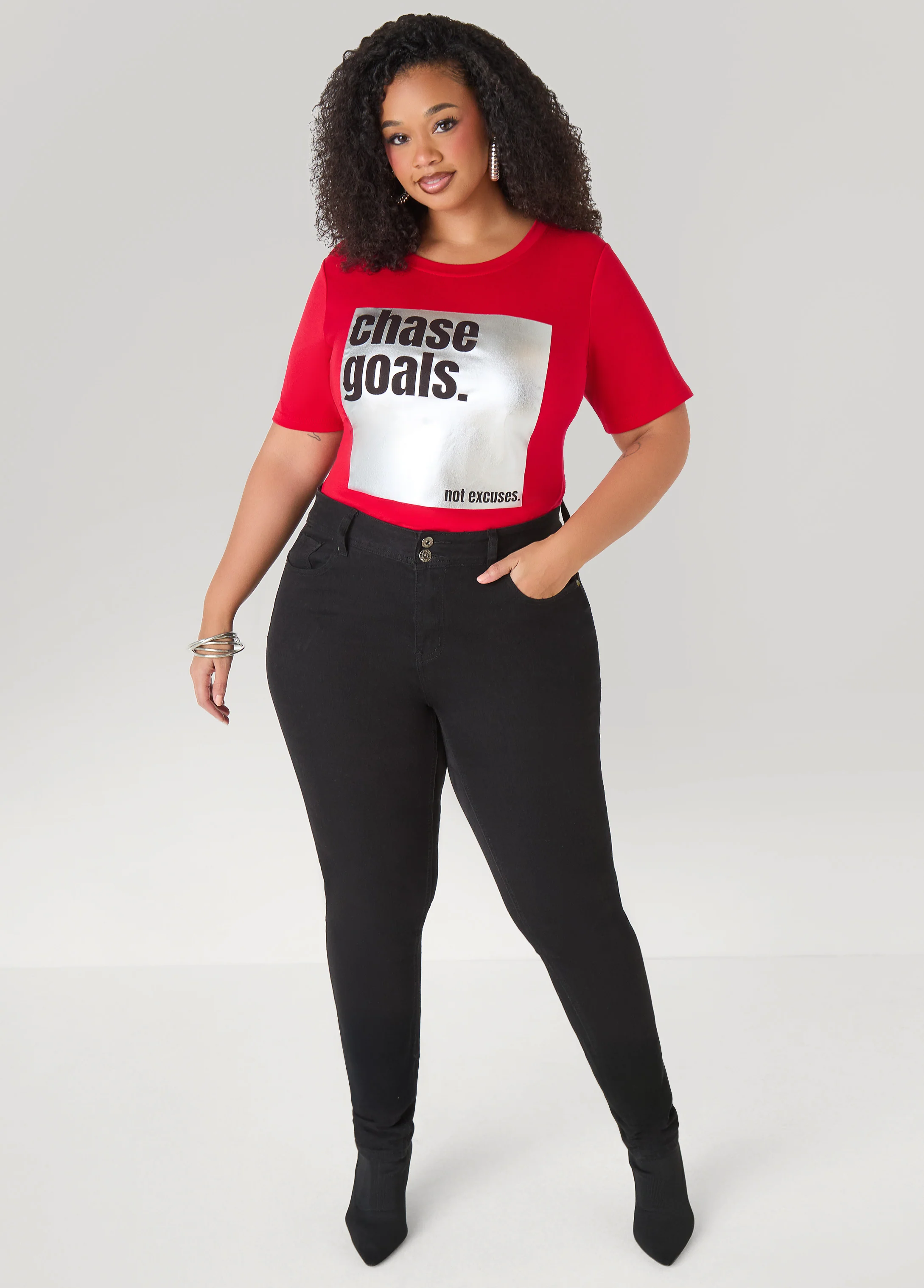 Chase Goals Metallic Graphic Tee - Image 3