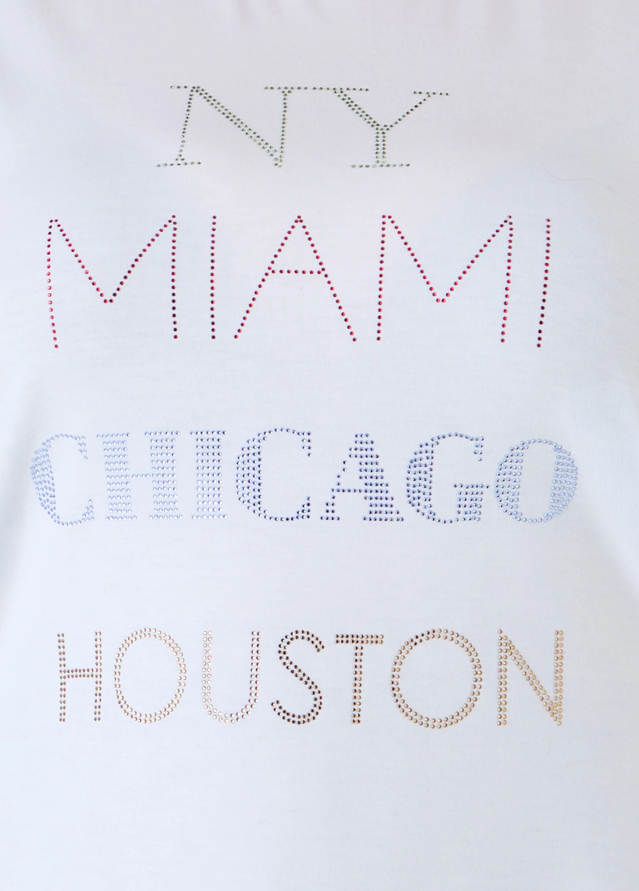 New York Miami Chicago Houston Tee - Image 4