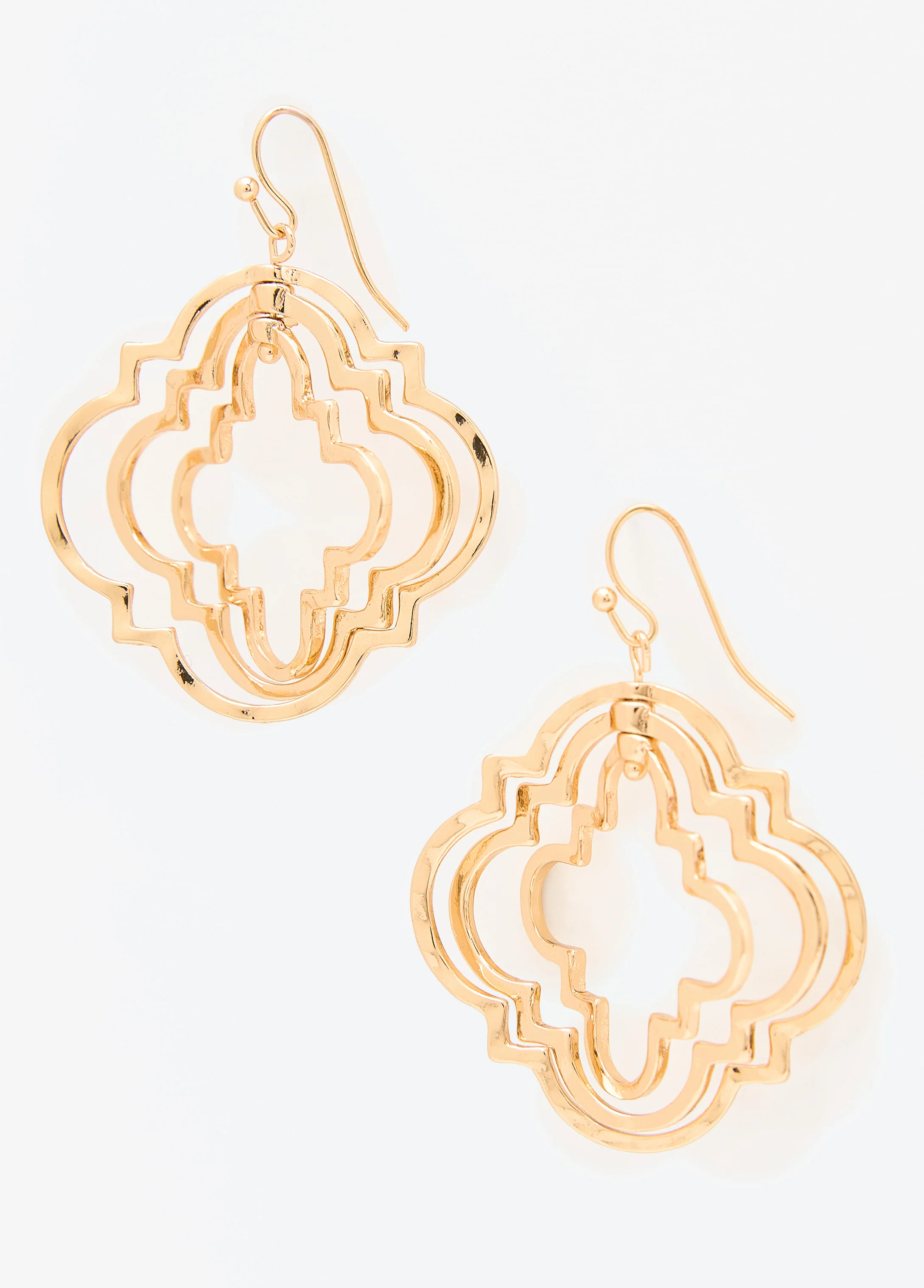 Layered Clover Earrings - Image 2