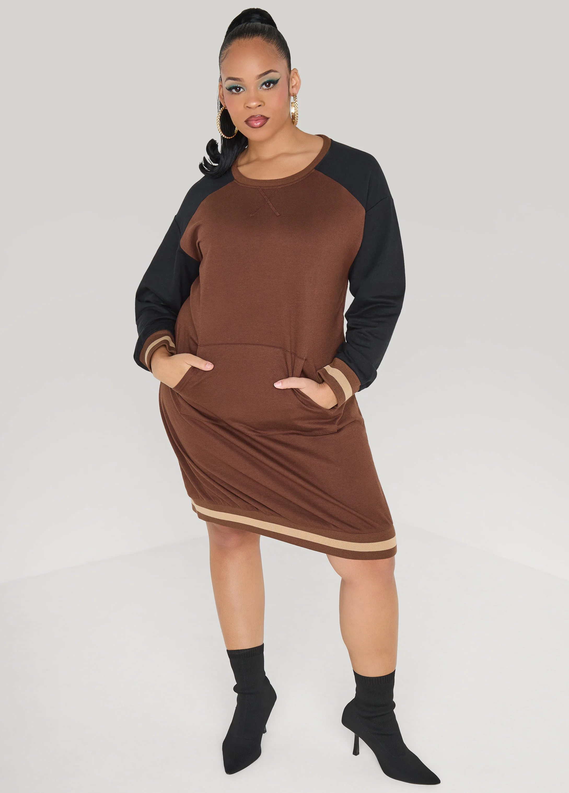 Raglan French Terry Sneaker Dress - Image 3