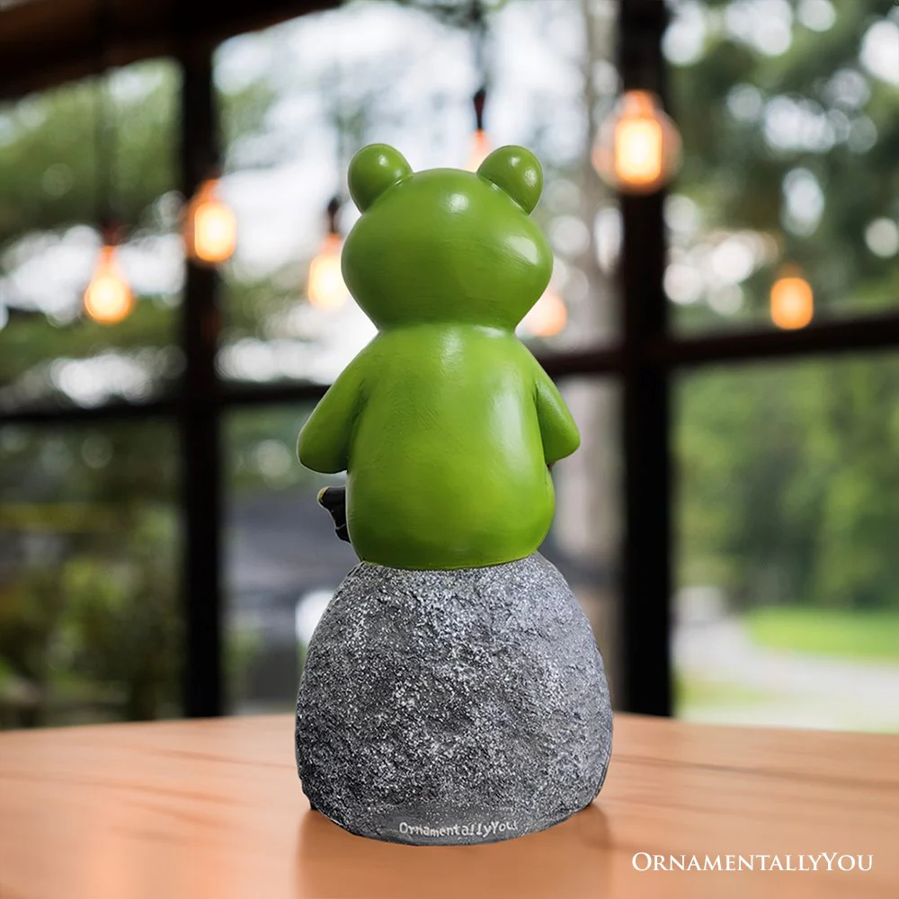 Coffee Frog Garden Statue - Image 7