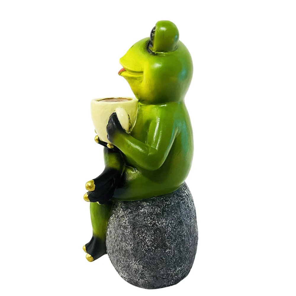 Coffee Frog Garden Statue - Image 8