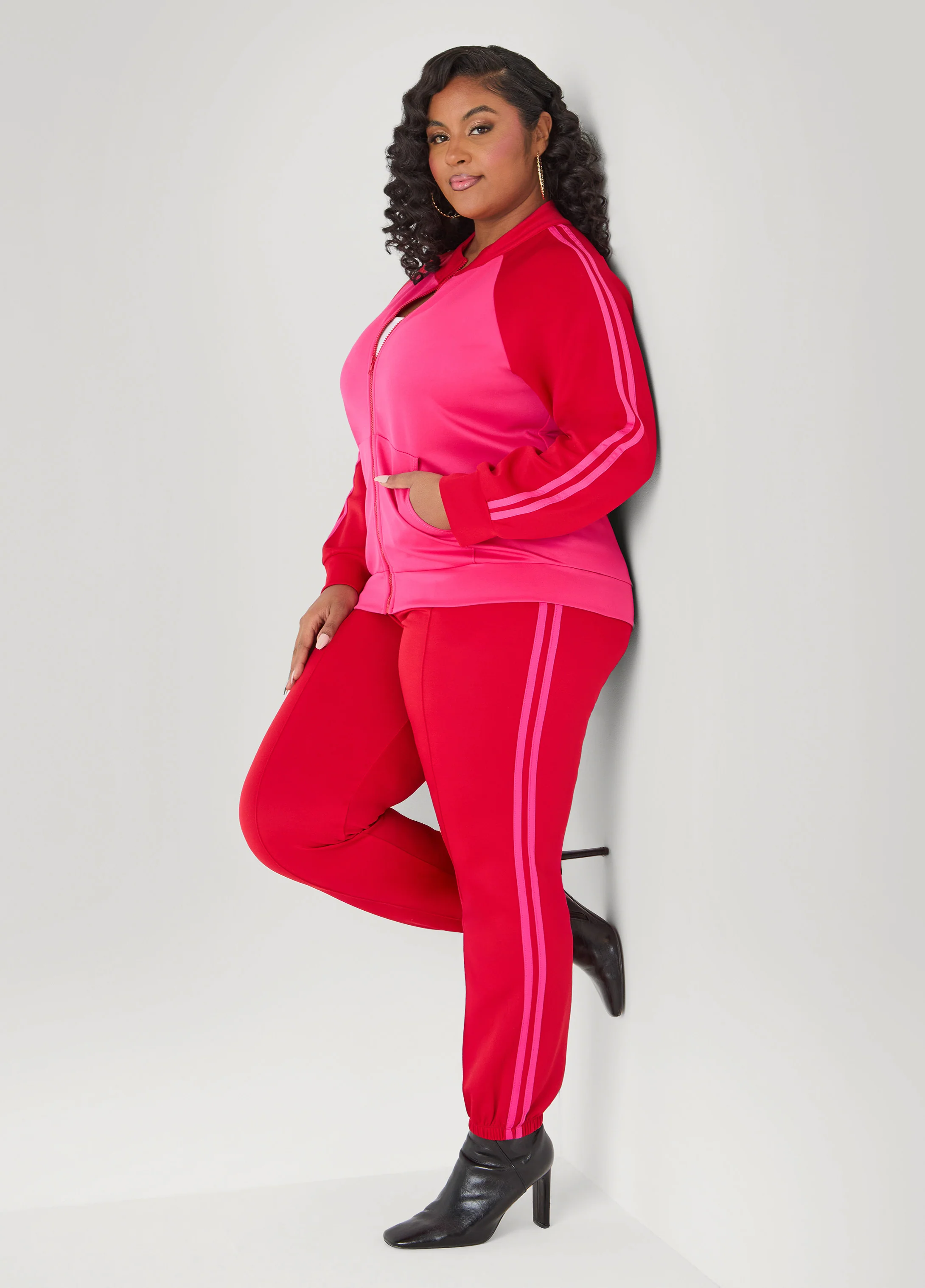 Pintucked Striped Joggers - Image 5